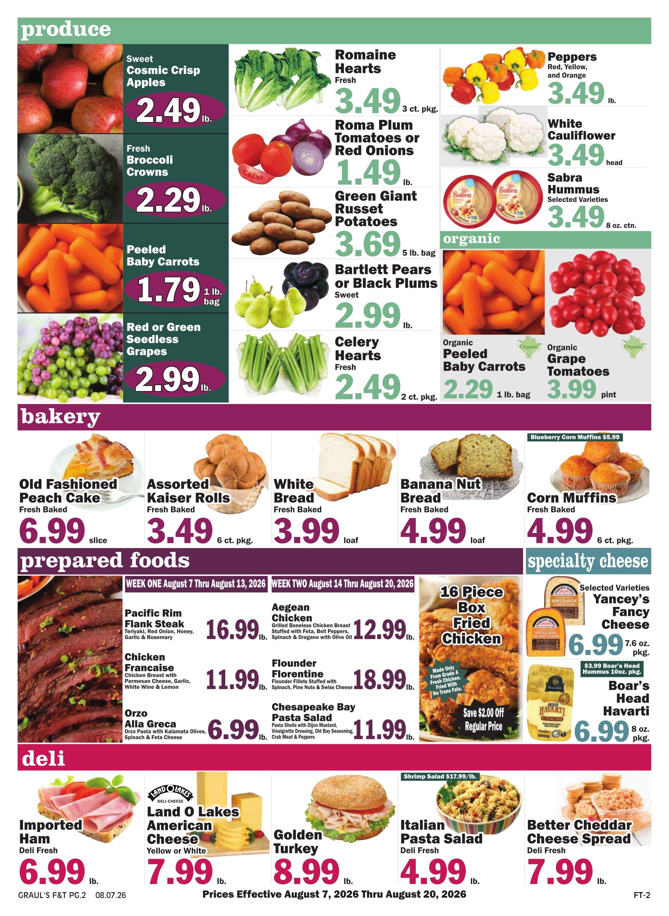 Graul's Market (Annapolis Area, MD) Weekly Ad August 7 - 20, 2026