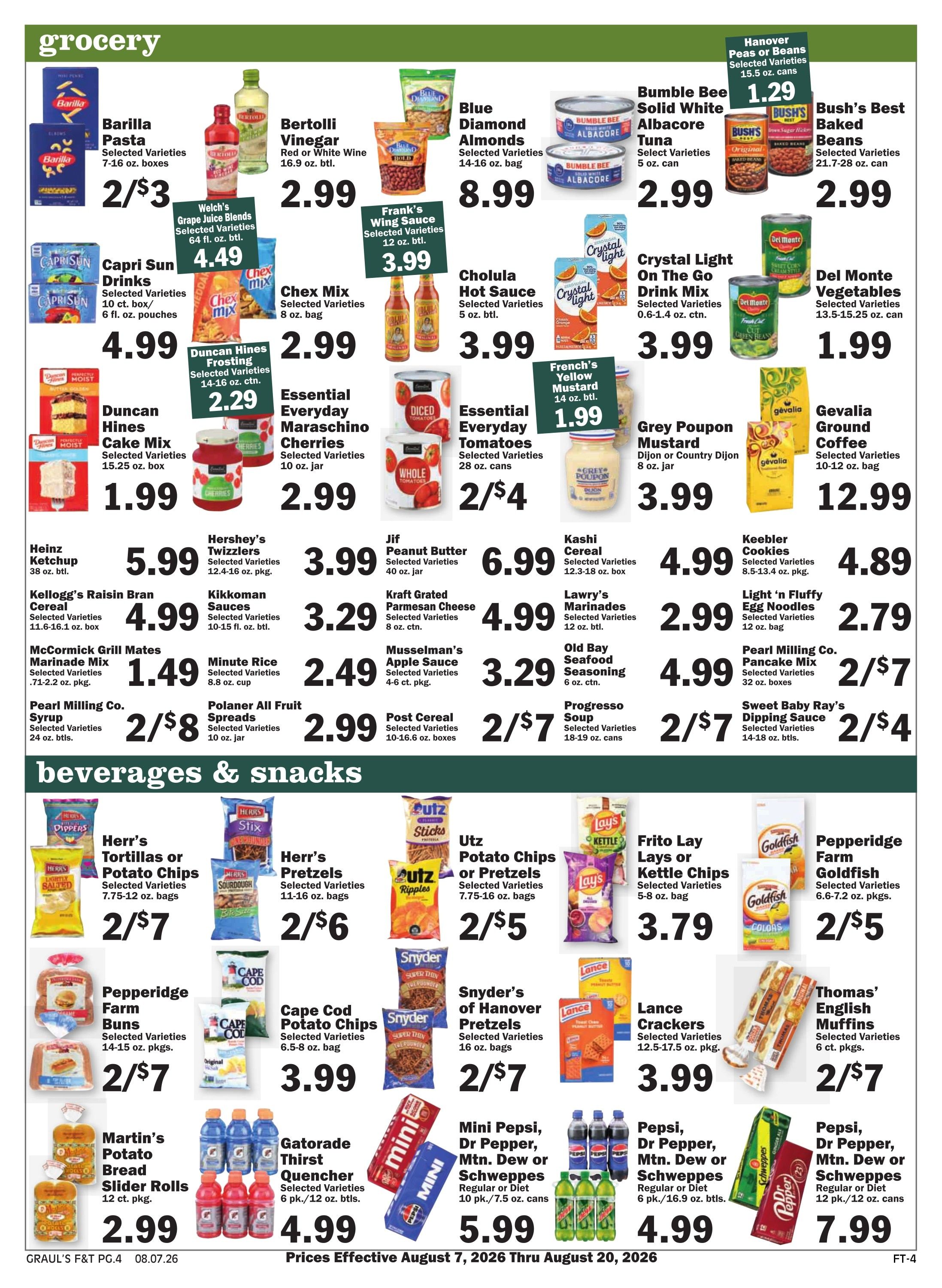 Graul's Market (Annapolis Area, MD) Weekly Ad August 7 - 20, 2026
