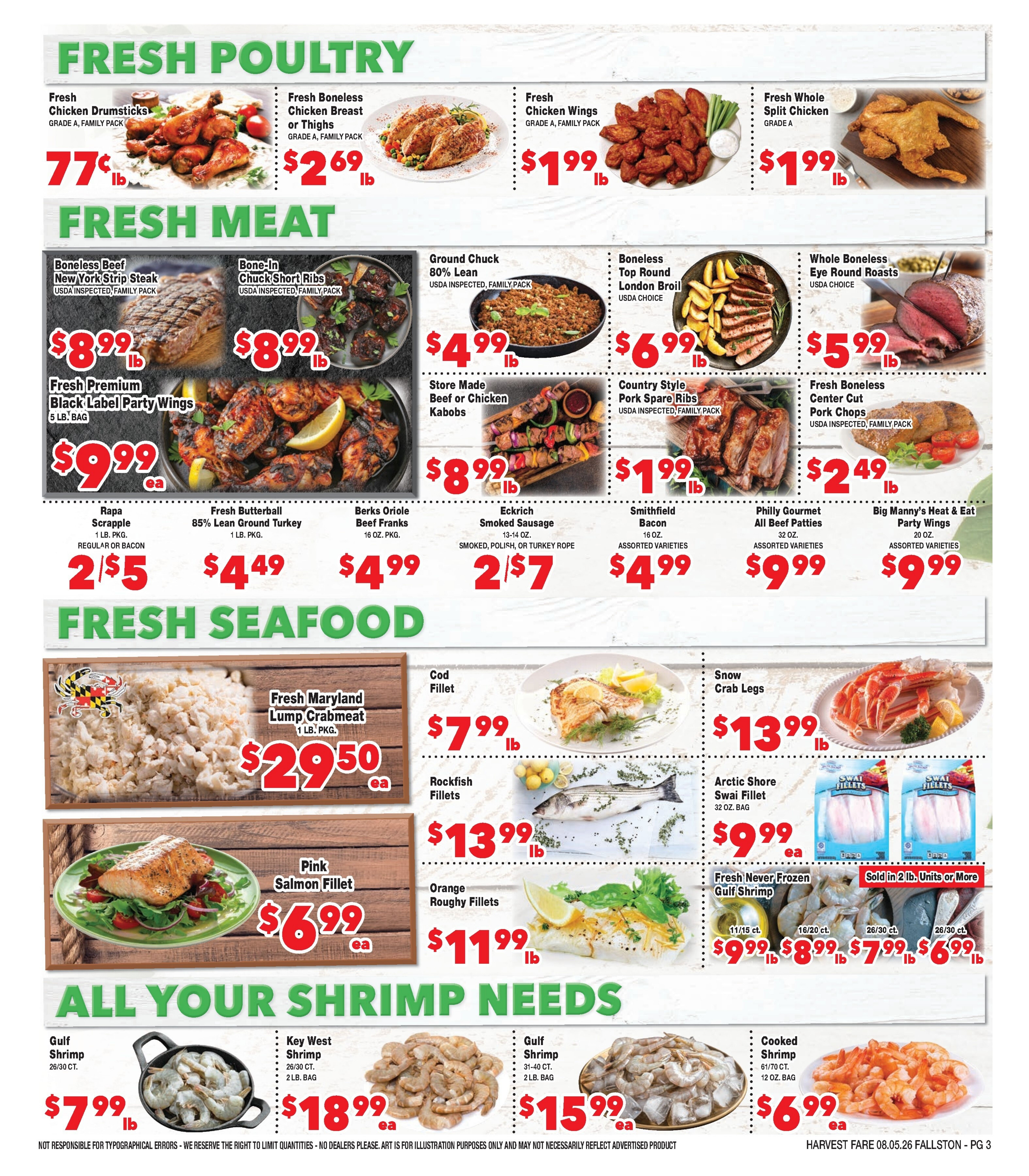 Harvest Fare (Fallston, MD) Weekly Ad August 5 - 11, 2026