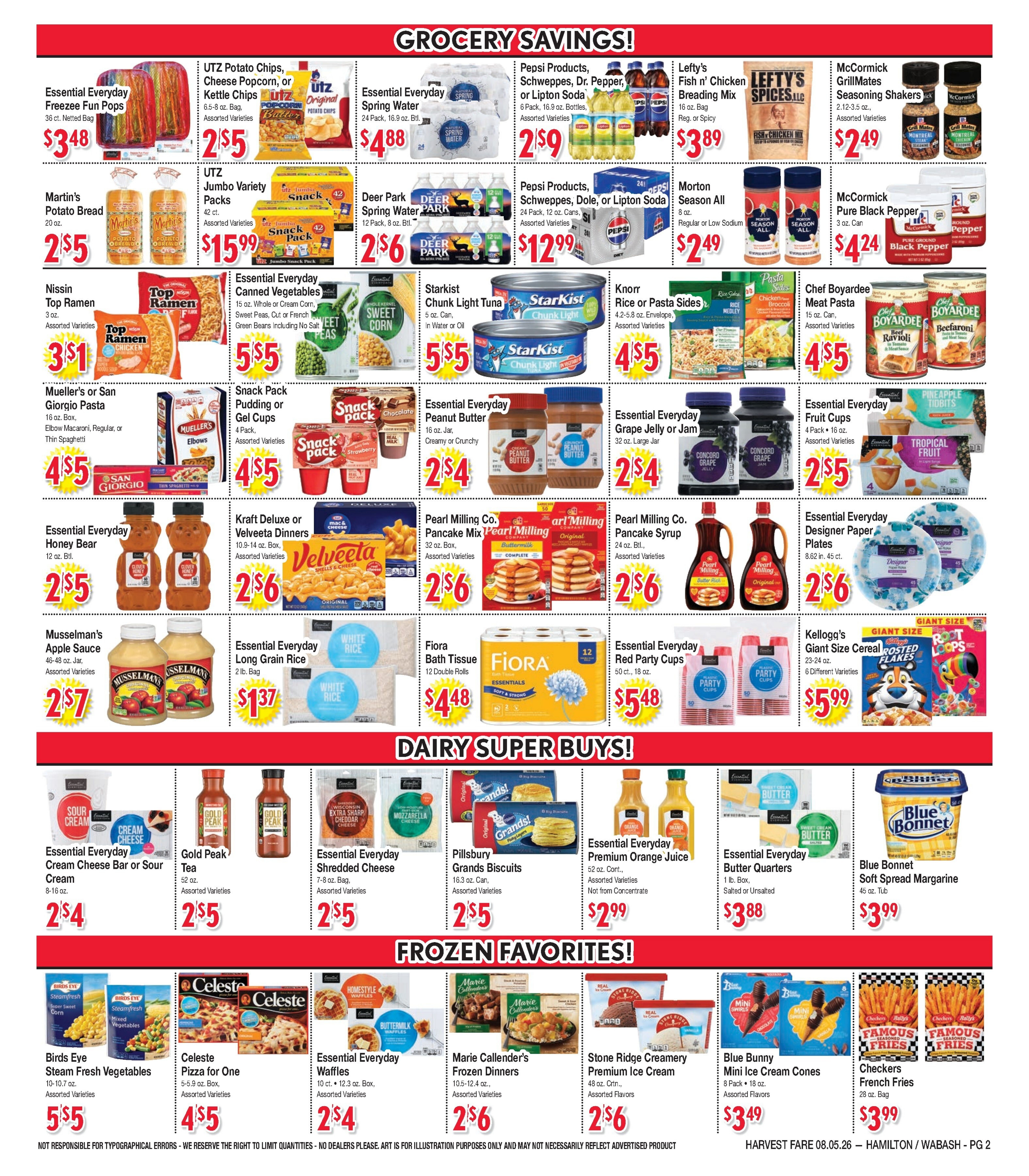 Harvest Fare (Maryland) Weekly Ad August 5 - 11, 2026