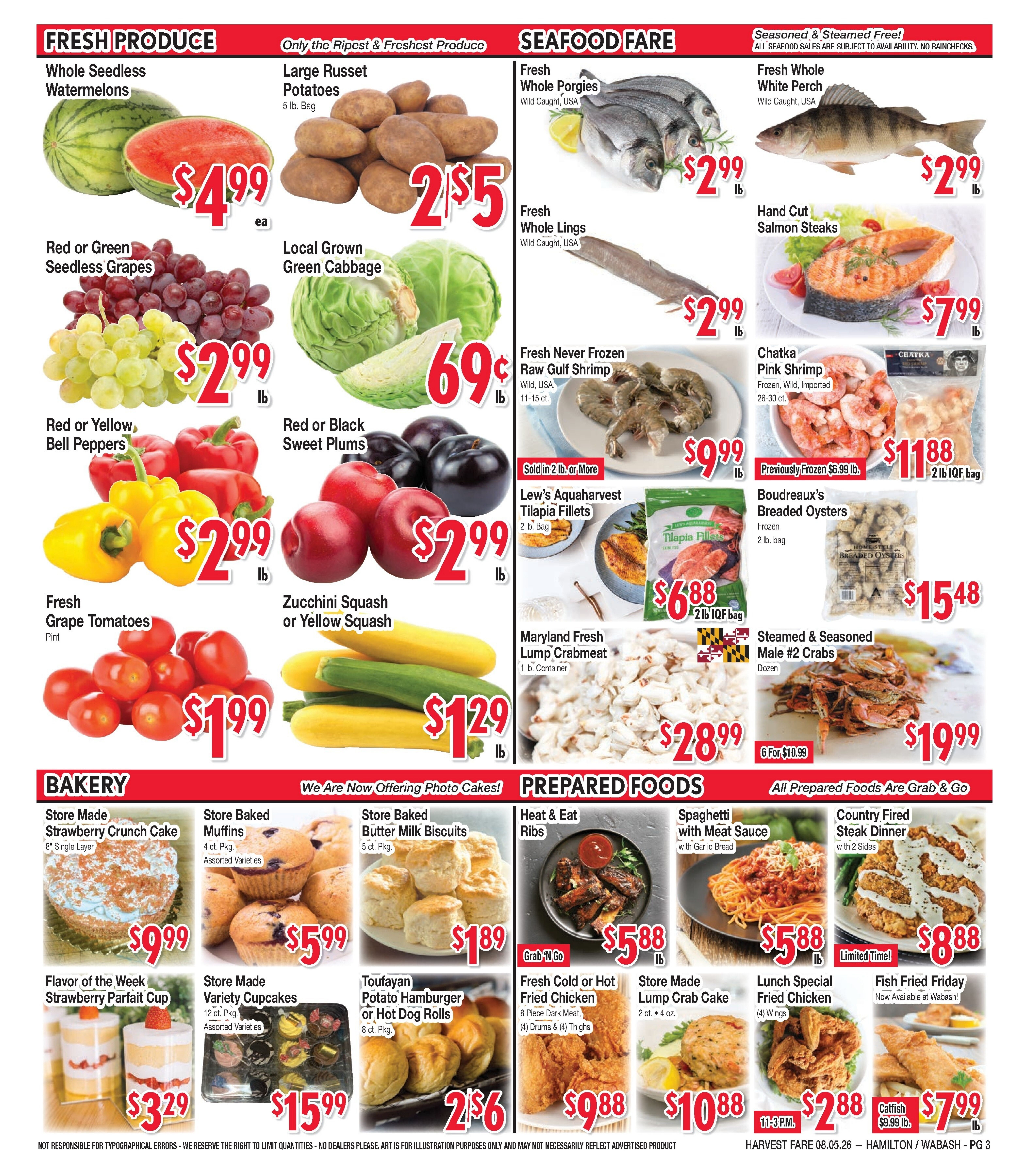 Harvest Fare (Maryland) Weekly Ad August 5 - 11, 2026