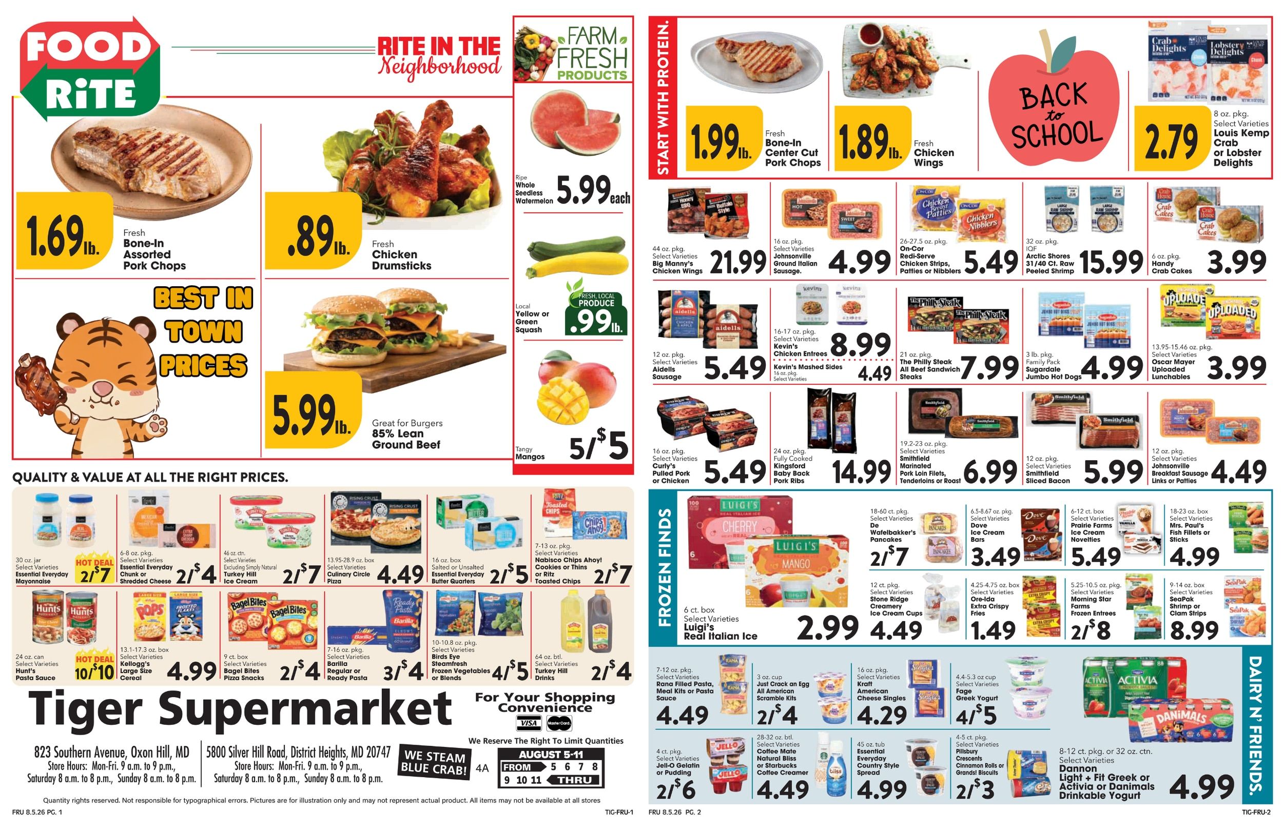 Tiger Supermarket Weekly Ad August 5 - 11, 2026