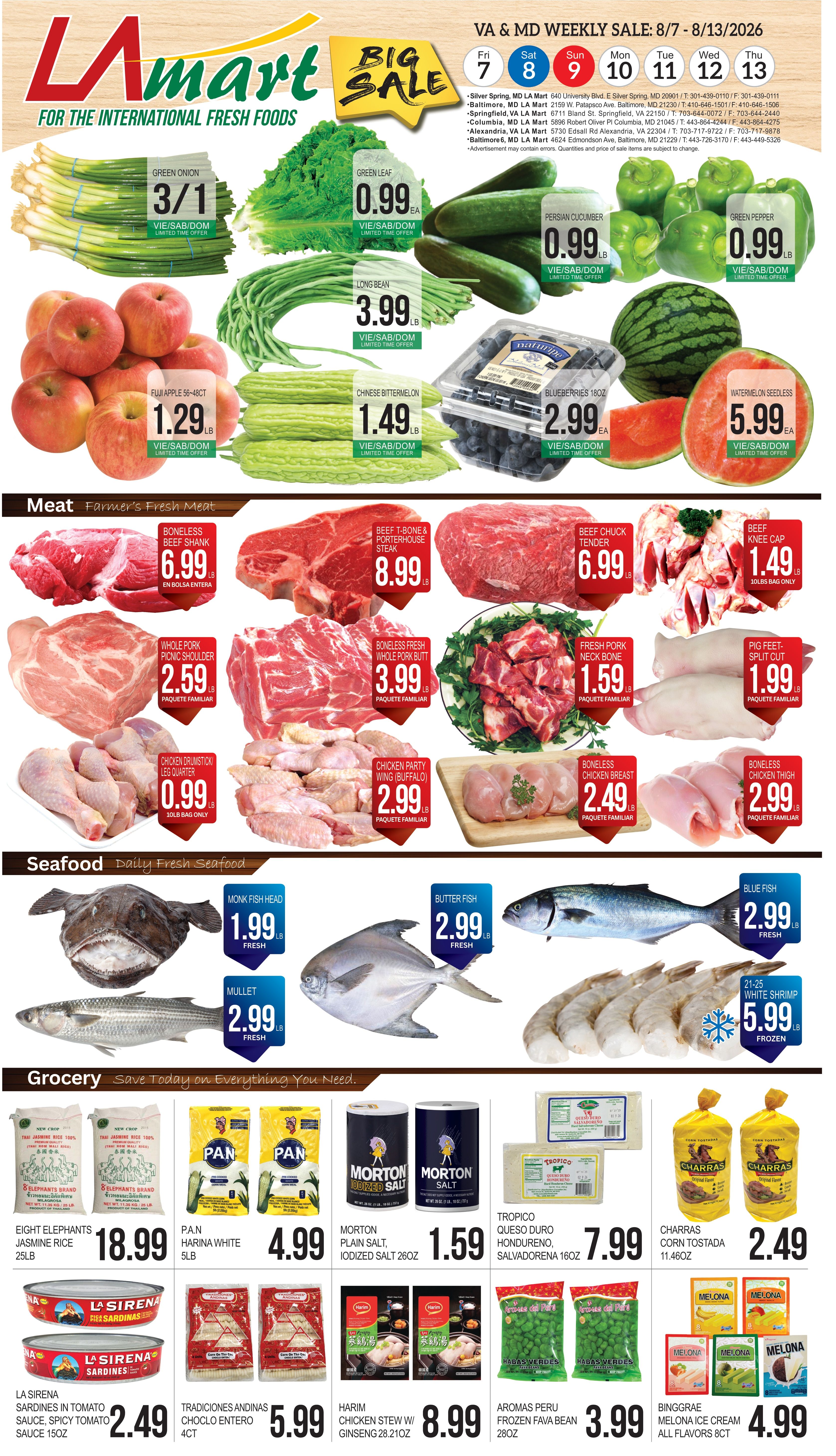 LA Mart Hispanic Weekly Ad August 7 - 13, 2026
