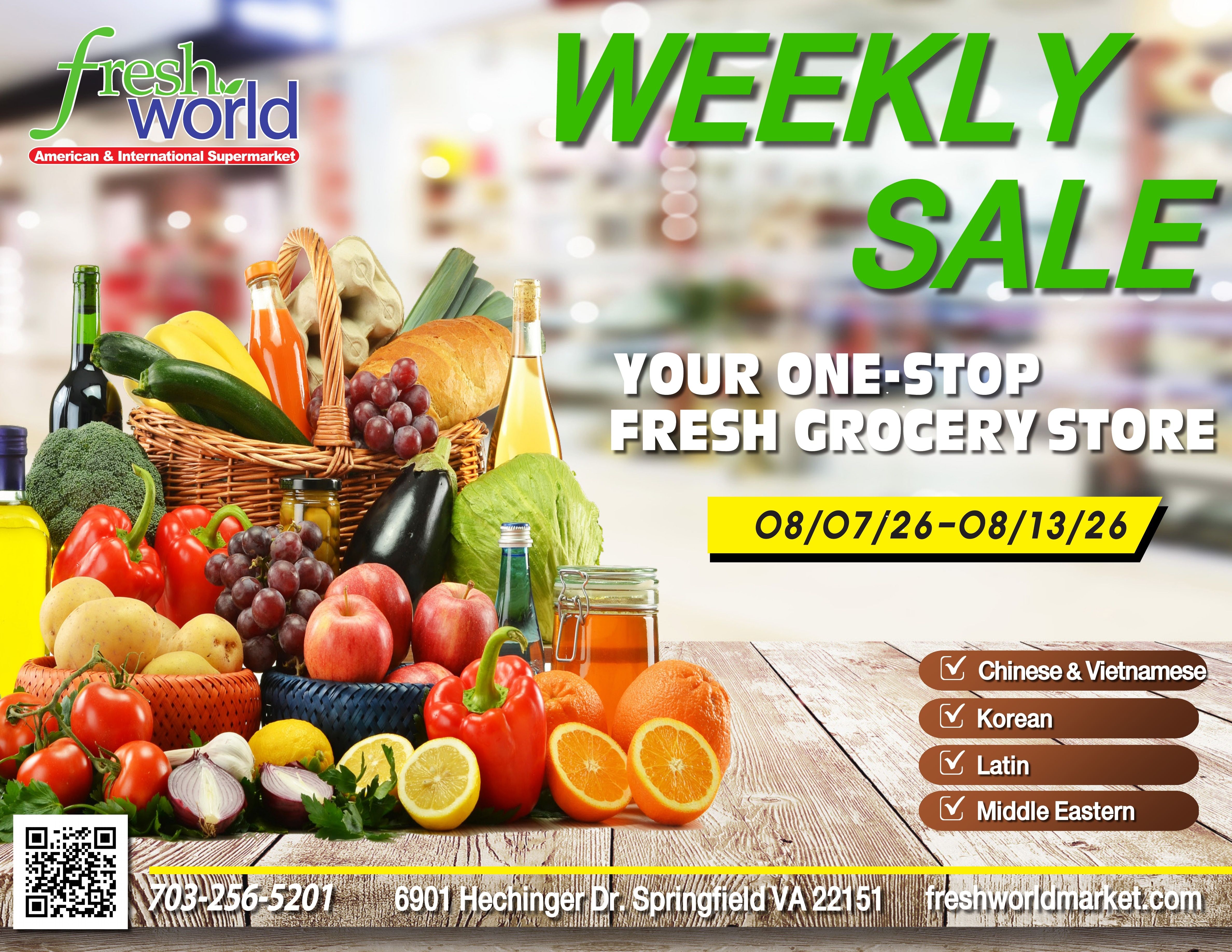 Fresh World Weekly Ad August 7 - 13, 2026