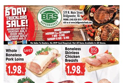 Bridgewater Foods Weekly Ad August 5 - 11, 2026
