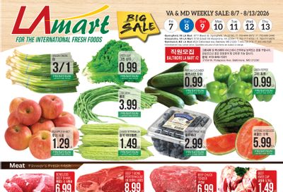 LA Mart Korean Weekly Ad August 7 - 13, 2026