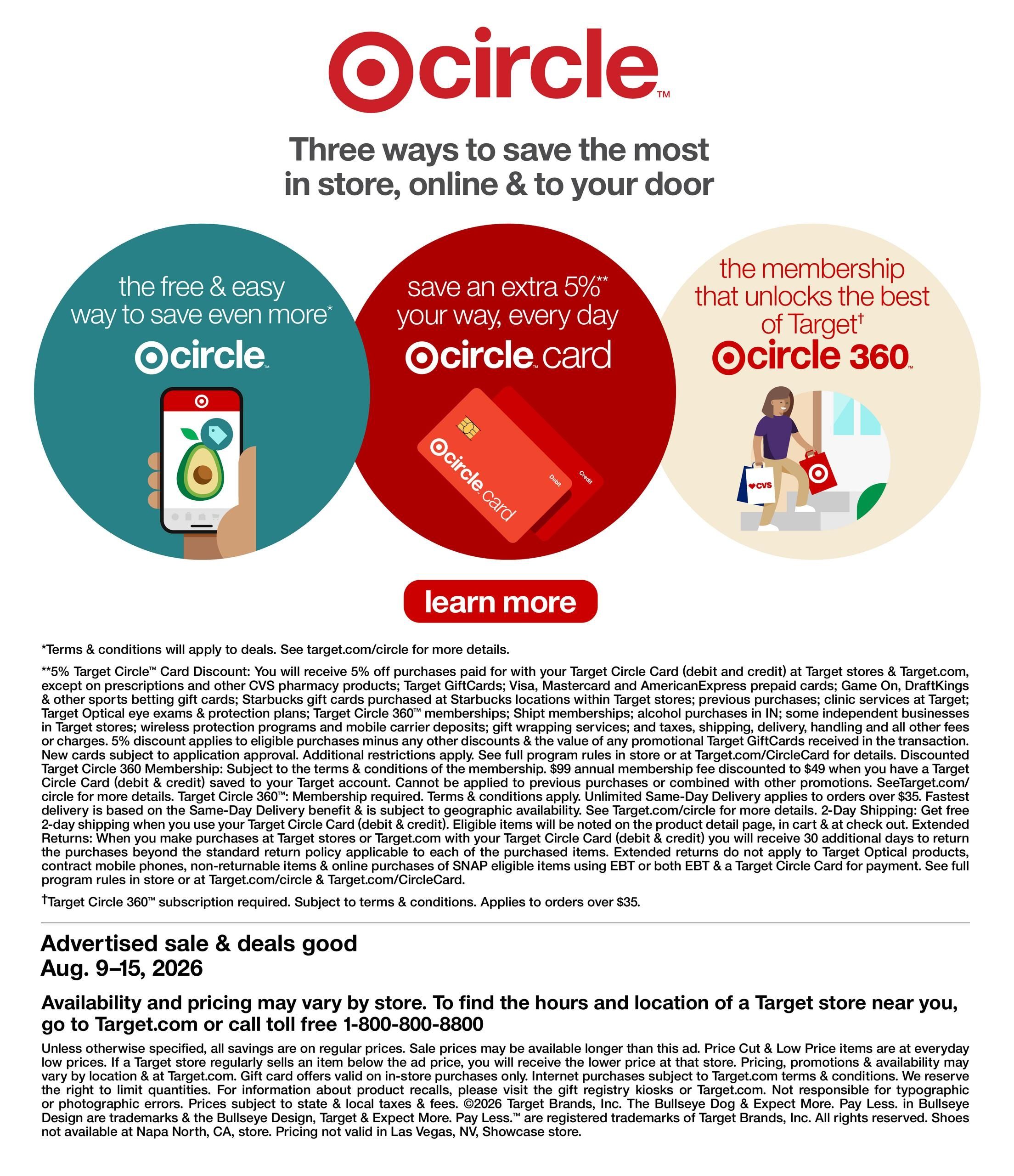 Target (NY, PA) Weekly Ad August 9 - 15, 2026