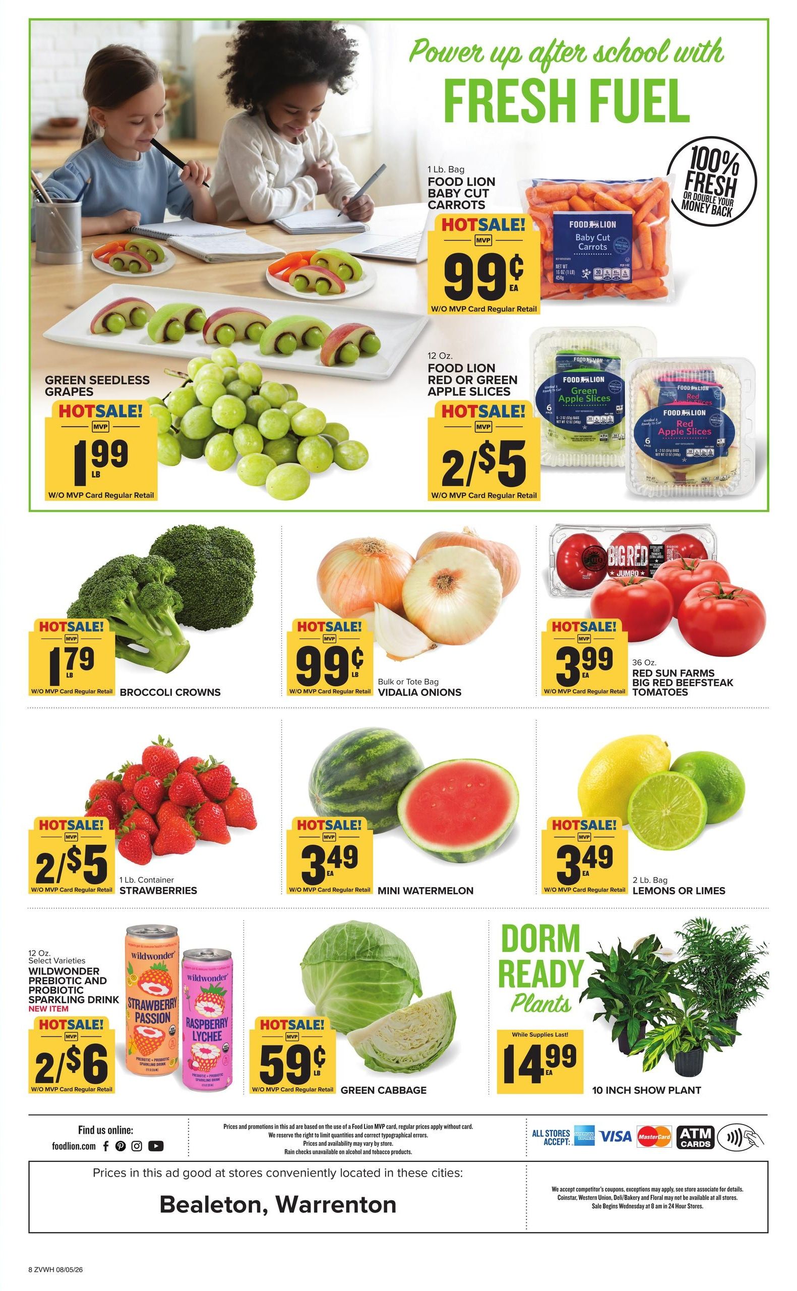 Food Lion (Goldvein Area, VA) Weekly Ad August 5 - 11, 2026