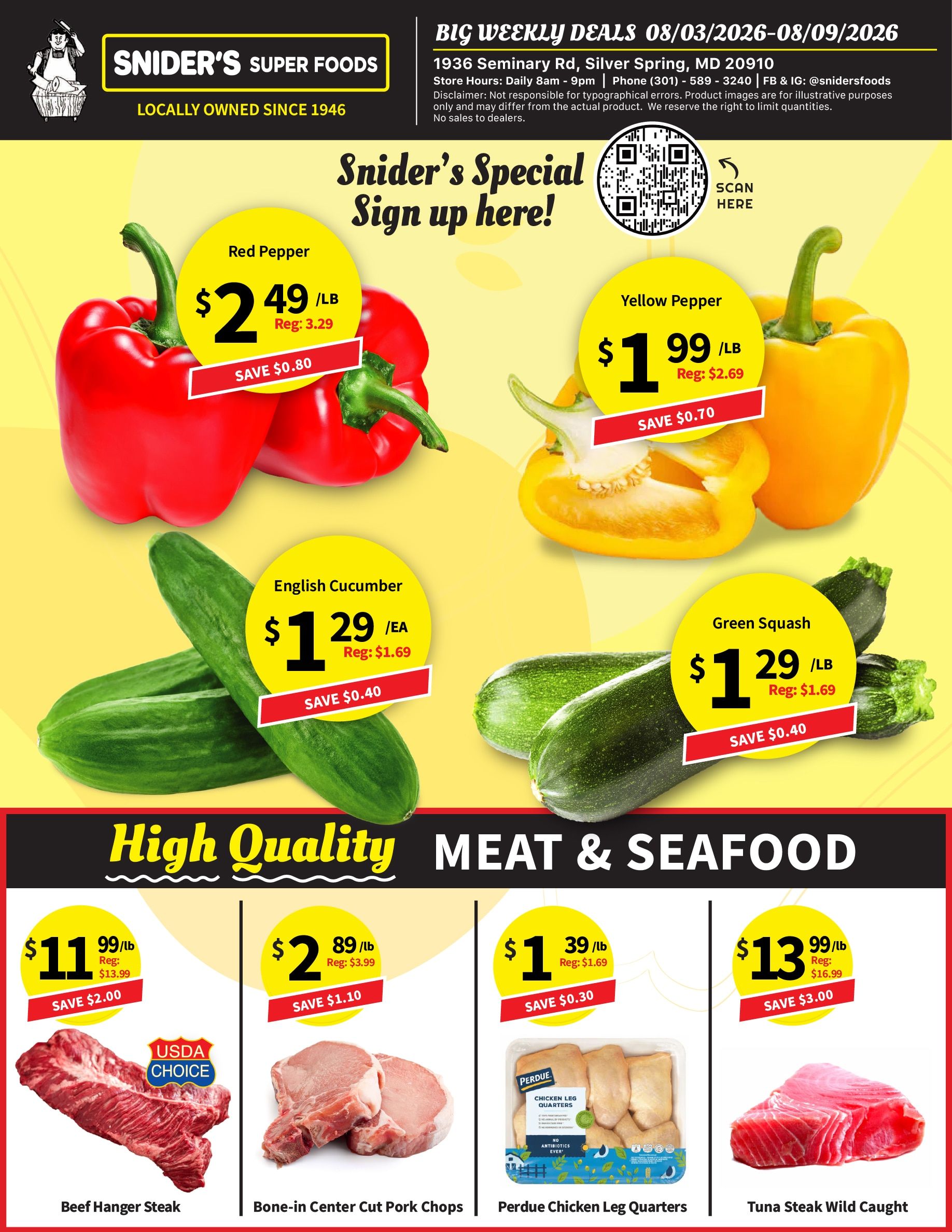 Snider's Super Foods Weekly Ad August 3 - 9, 2026