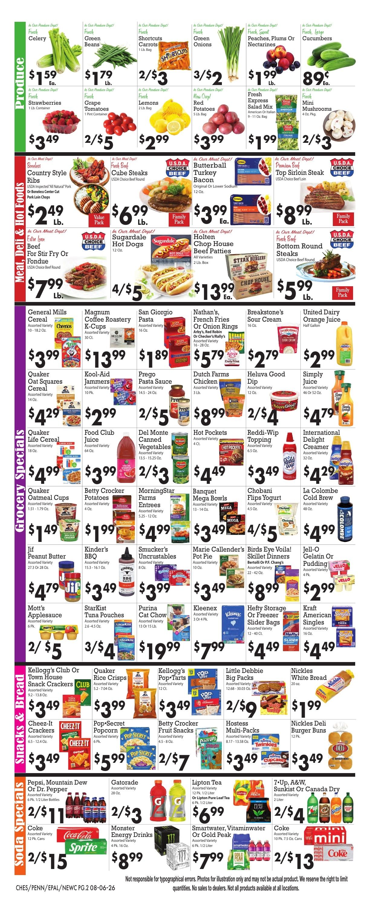 Sparkle Market (Ohio, West Virginia) Weekly Ad August 6 - 12, 2026