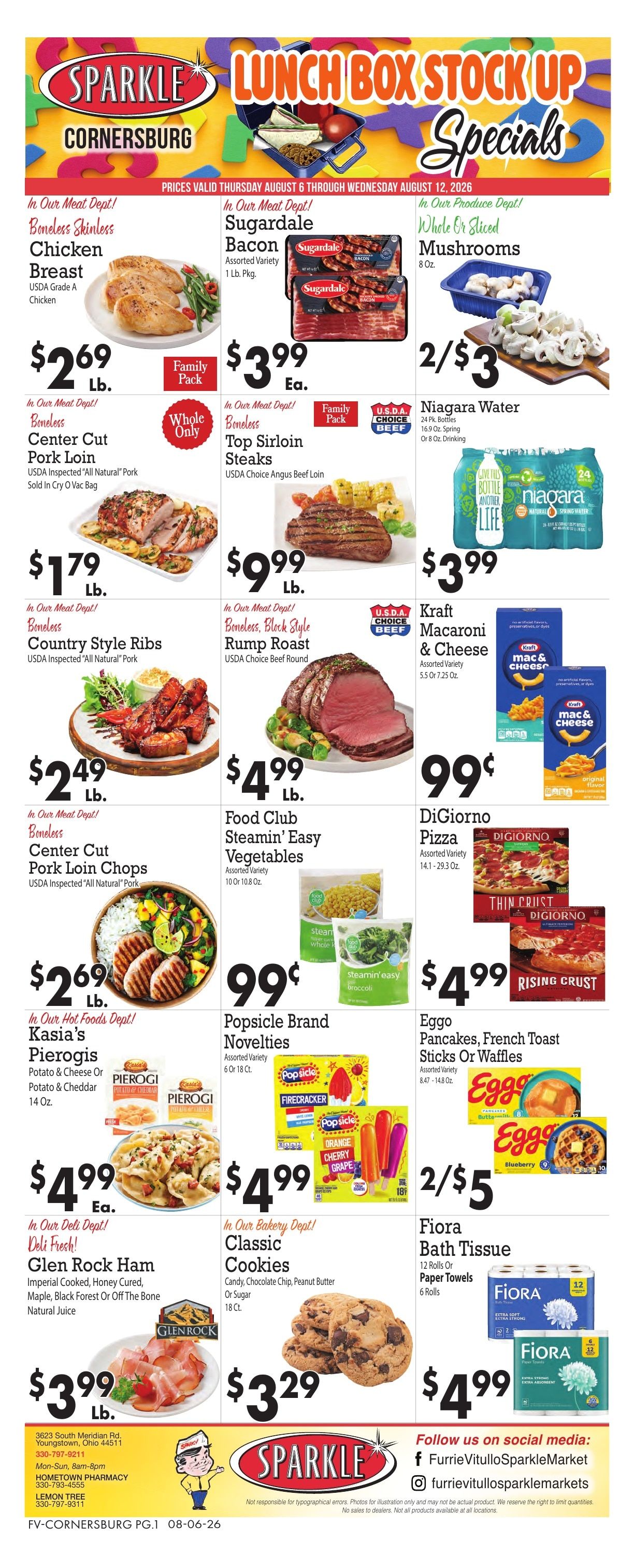Sparkle Market (Youngstown, OH) Weekly Ad August 6 - 12, 2026