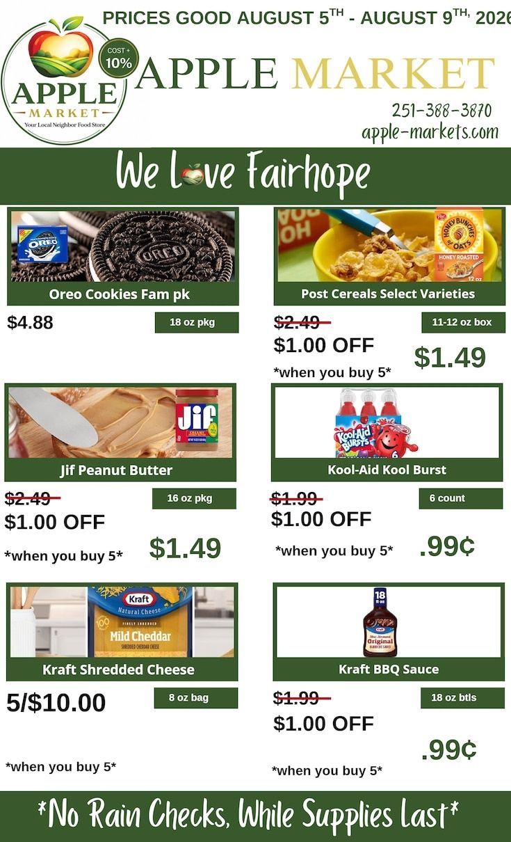 Apple Market Weekly Ad August 5 - 9, 2026
