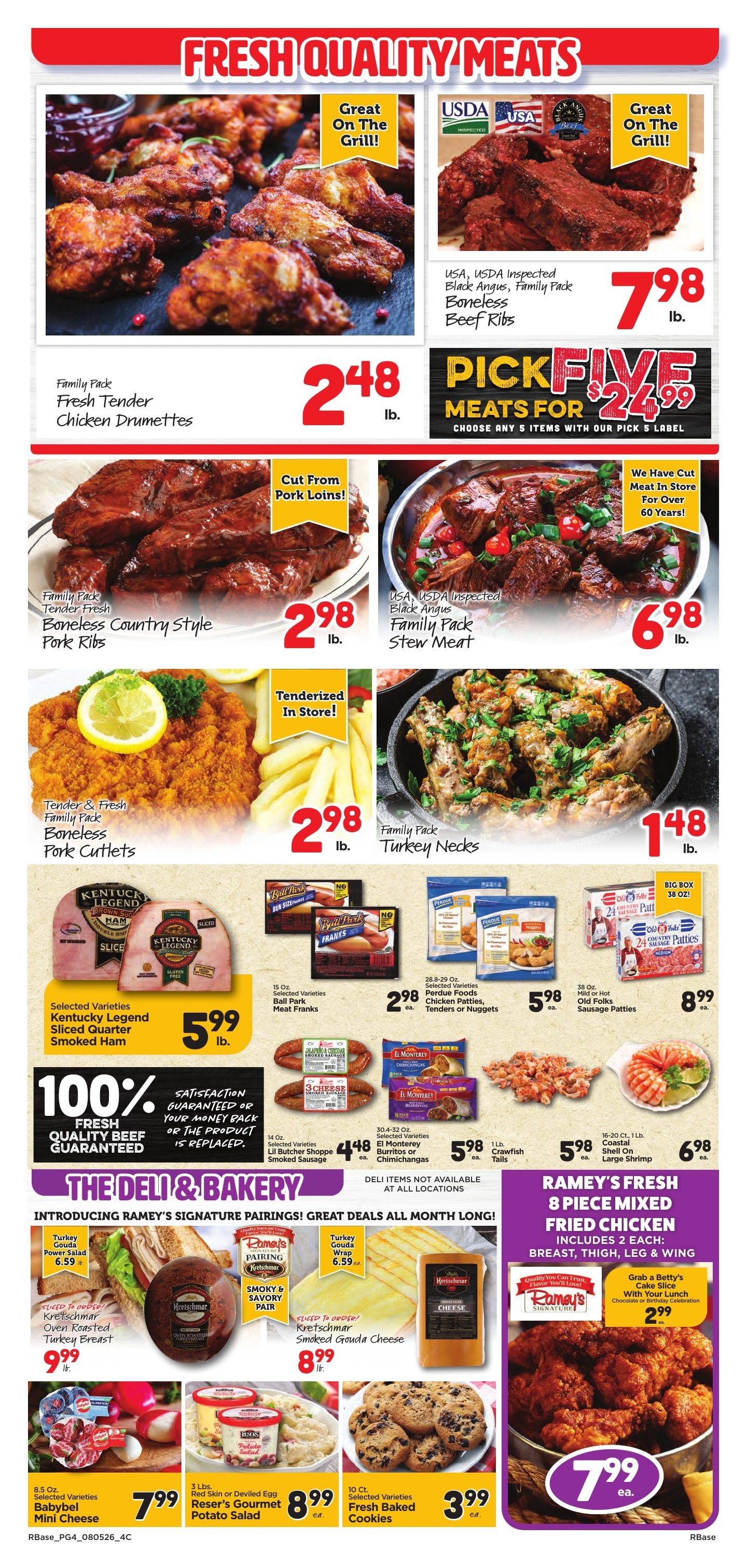 Ramey's Marketplace Weekly Ad August 5 - 11, 2026
