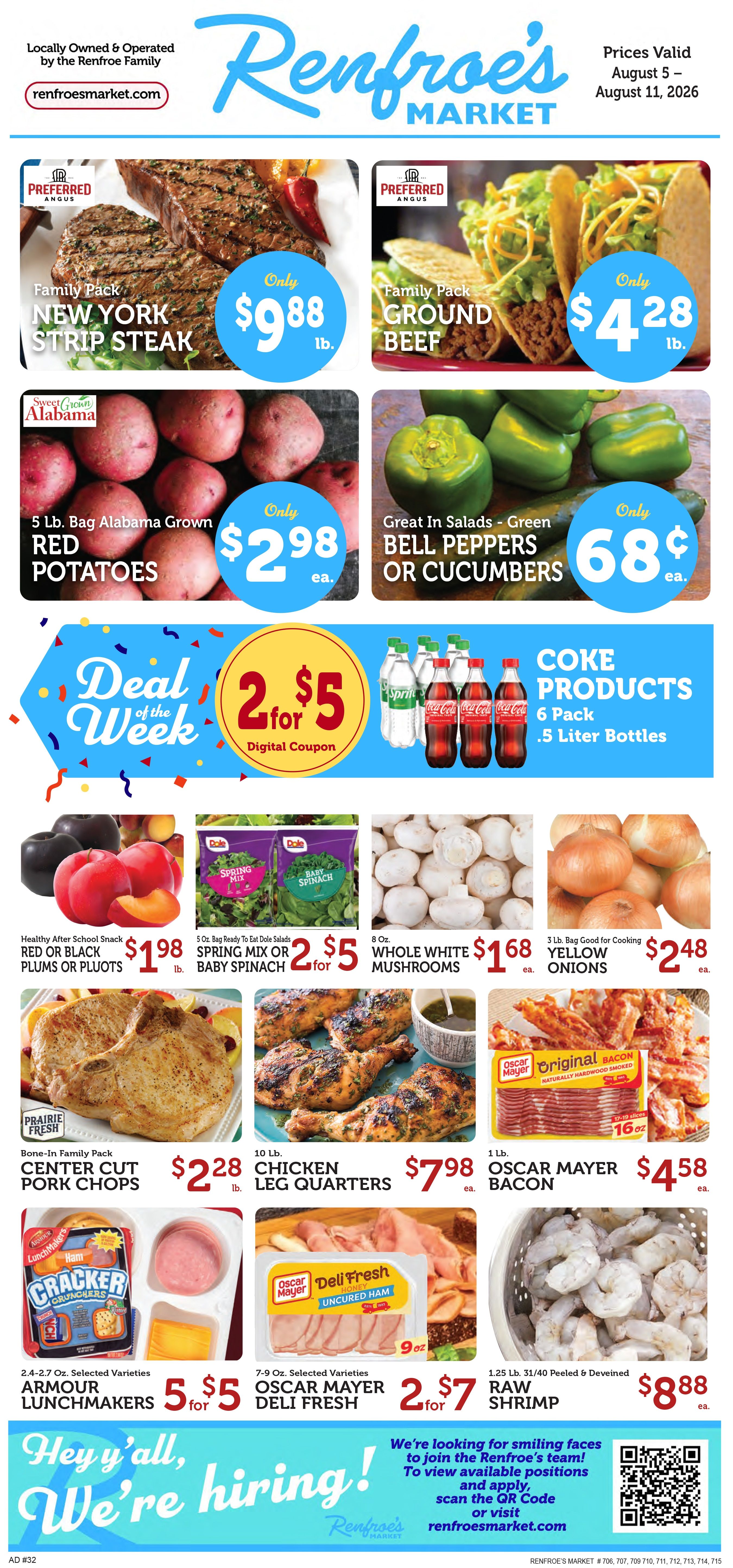 Renfroe's Market Weekly Ad August 5 - 11, 2026