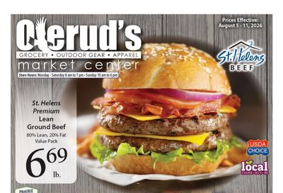 Olerud's Market Center Weekly Ad August 5 - 11, 2026