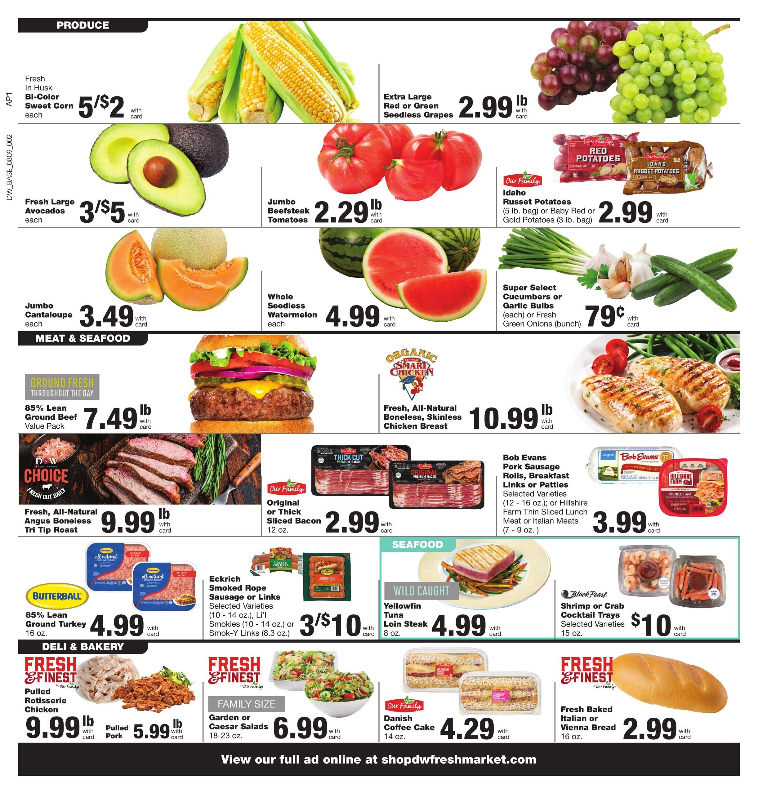 D&W Fresh Market Weekly Ad August 9 - 15, 2026