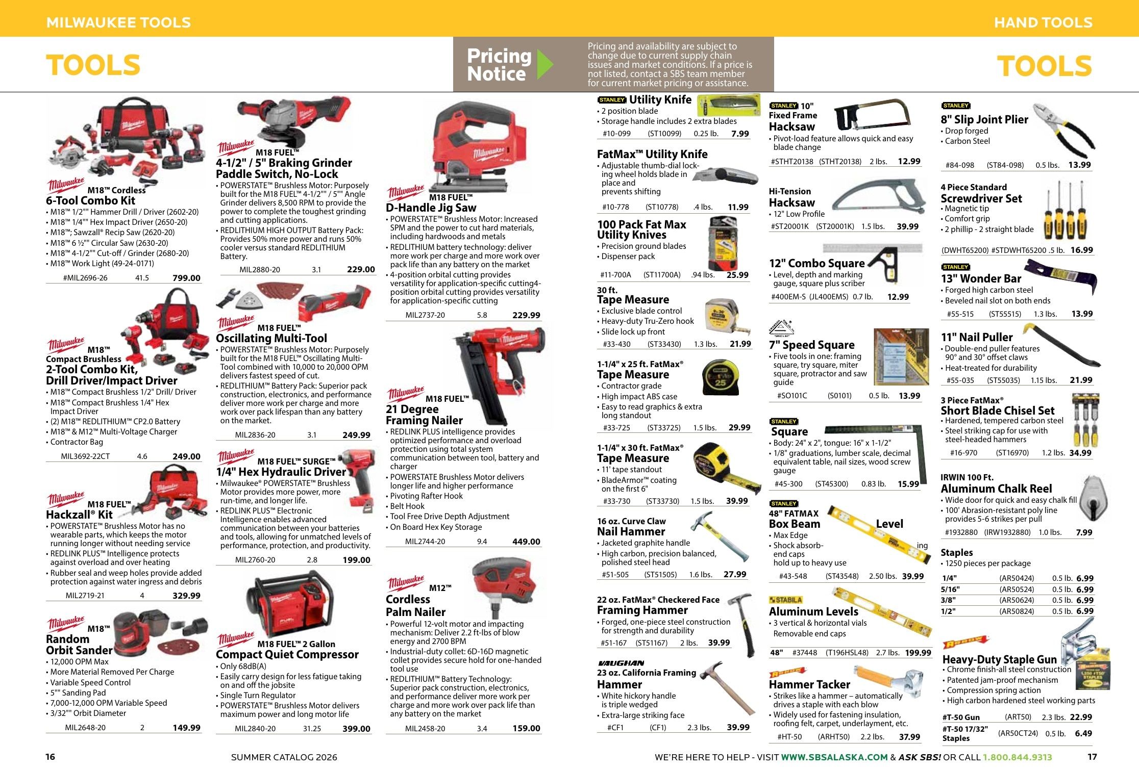 Spenard Builders Supply Summer Catalog Weekly Ad April 1 - September 30, 2026
