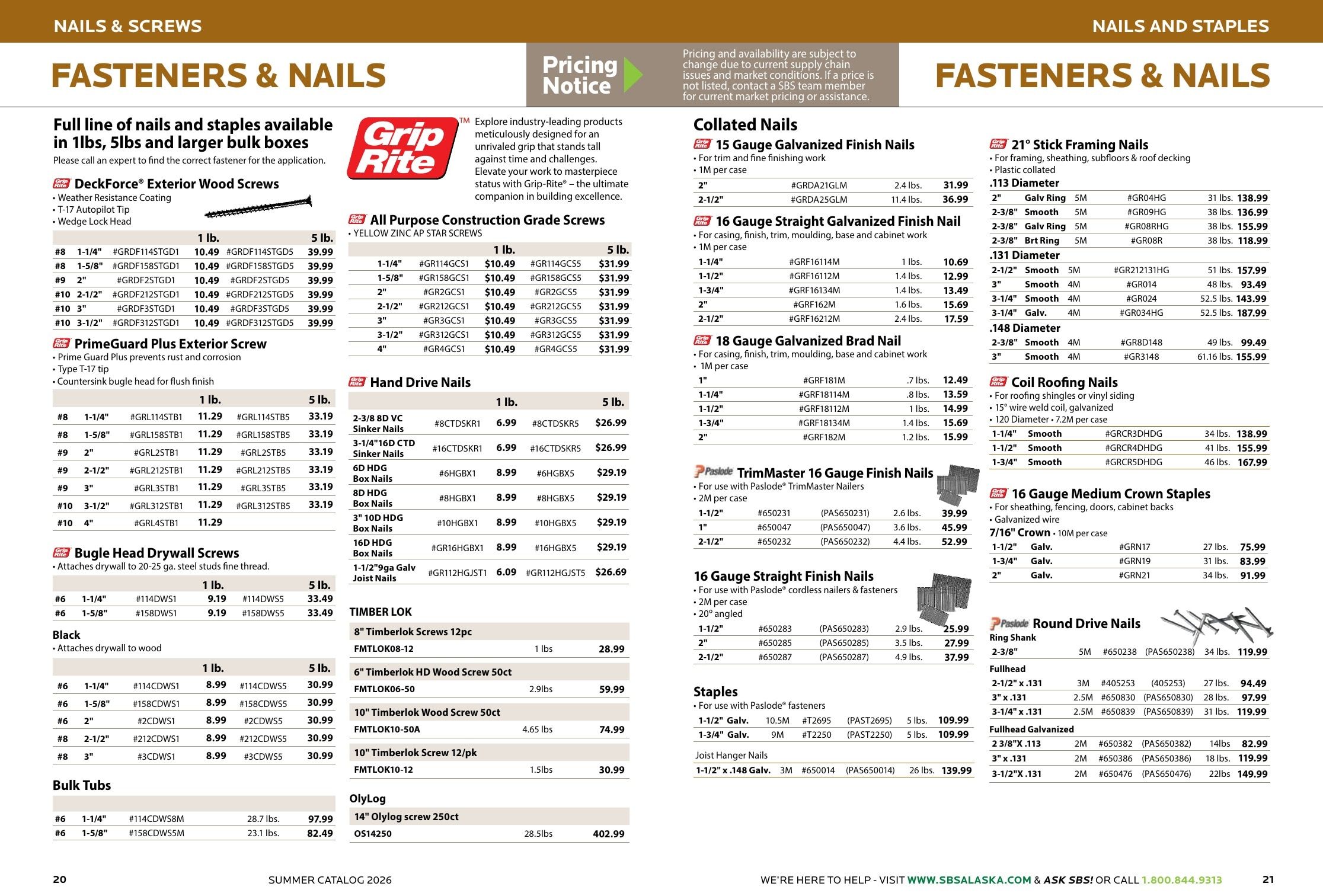 Spenard Builders Supply Summer Catalog Weekly Ad April 1 - September 30, 2026