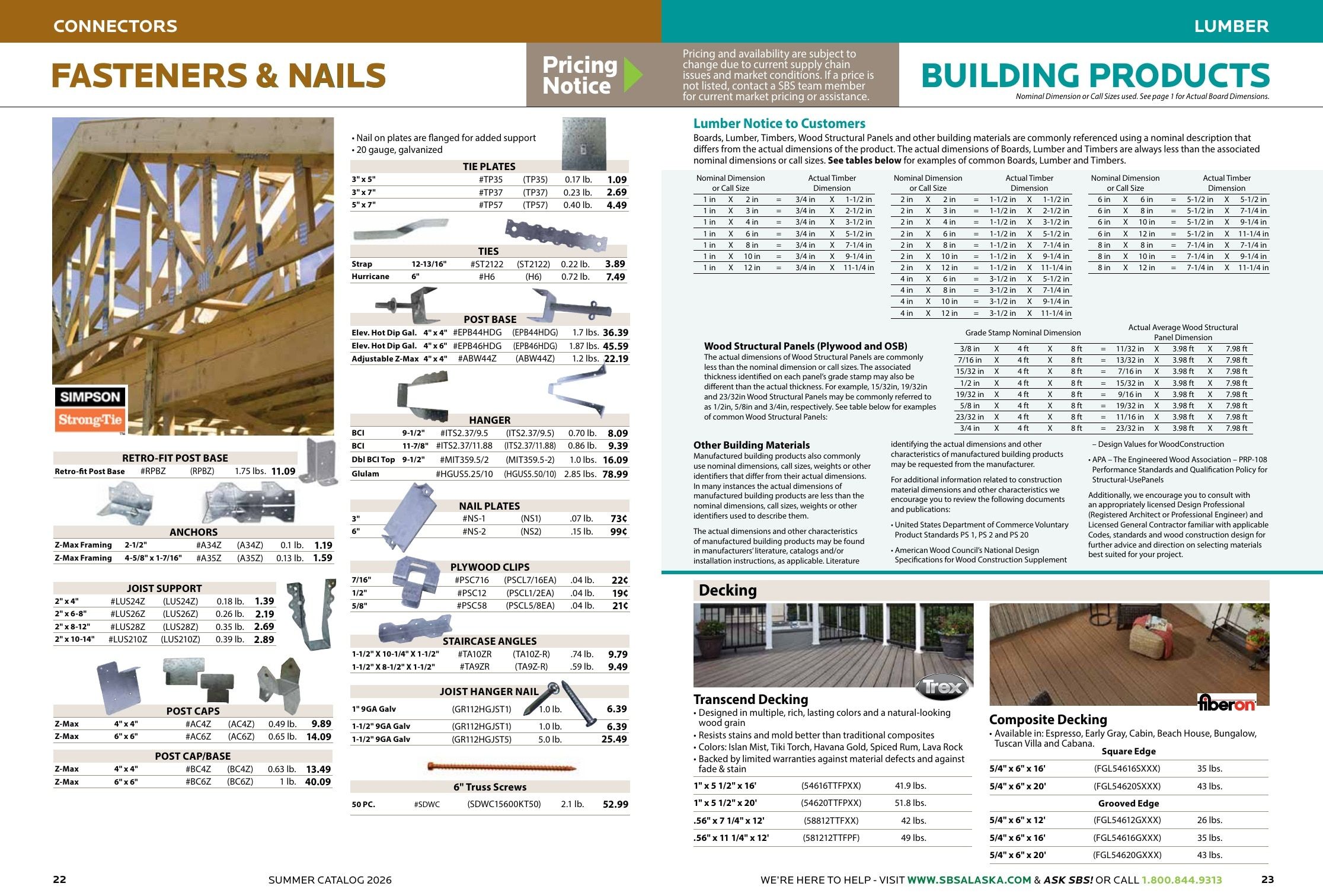 Spenard Builders Supply Summer Catalog Weekly Ad April 1 - September 30, 2026