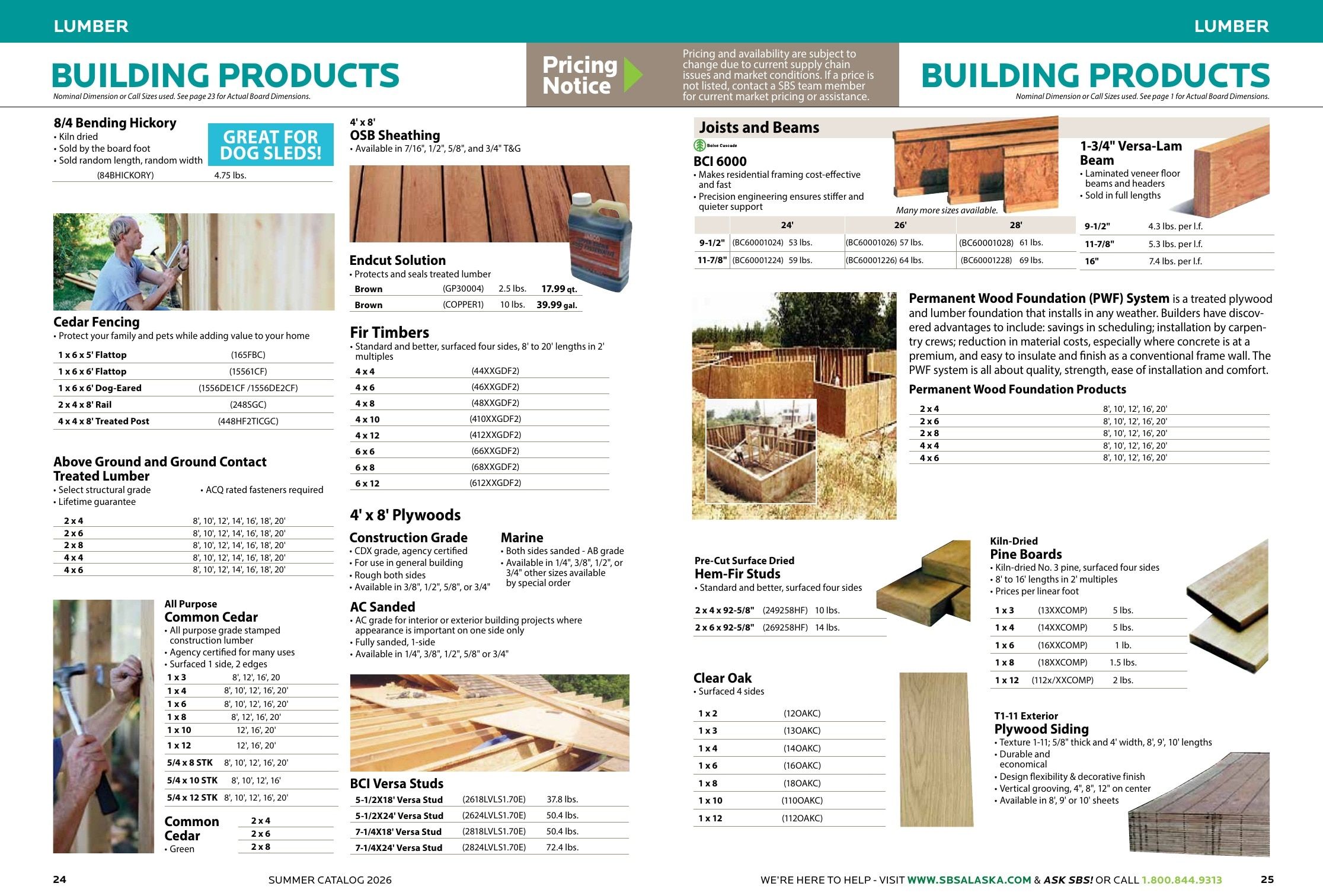 Spenard Builders Supply Summer Catalog Weekly Ad April 1 - September 30, 2026