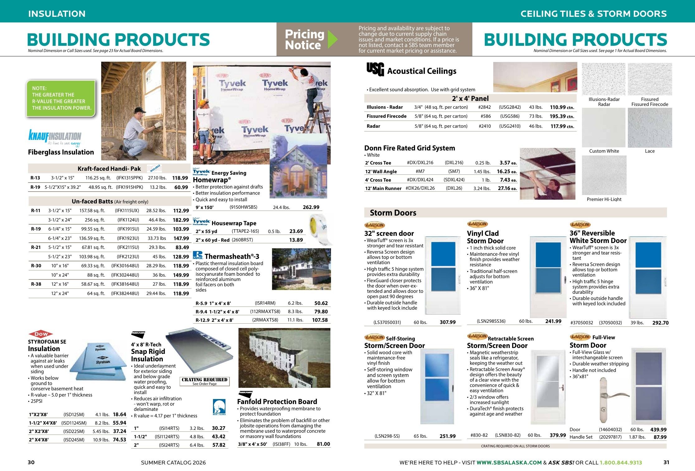 Spenard Builders Supply Summer Catalog Weekly Ad April 1 - September 30, 2026