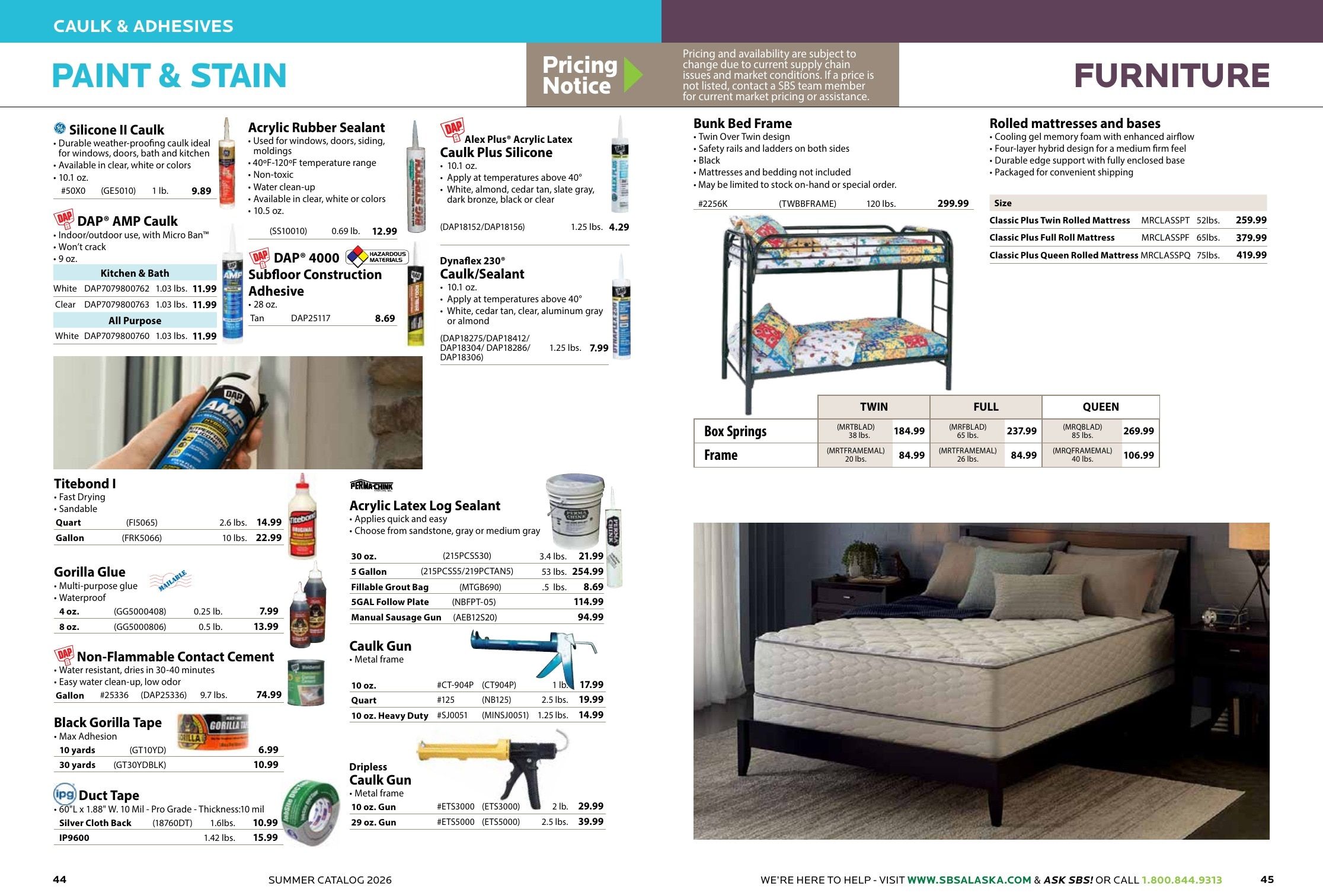 Spenard Builders Supply Summer Catalog Weekly Ad April 1 - September 30, 2026