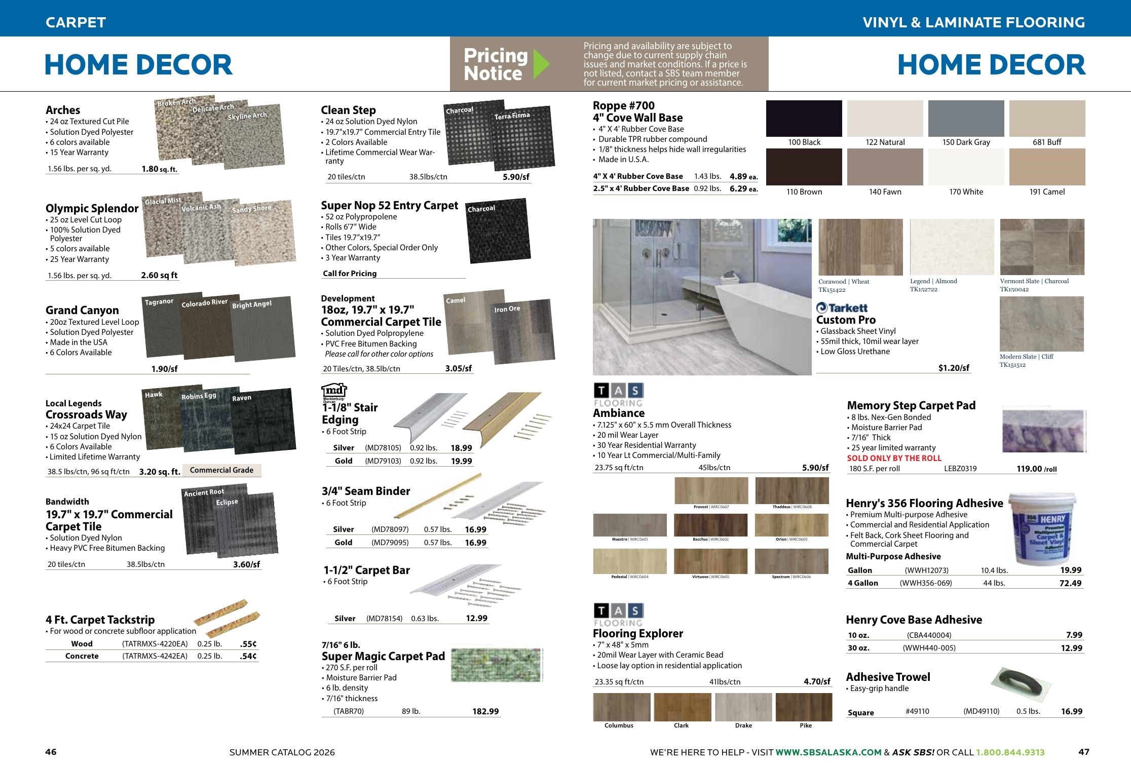 Spenard Builders Supply Summer Catalog Weekly Ad April 1 - September 30, 2026