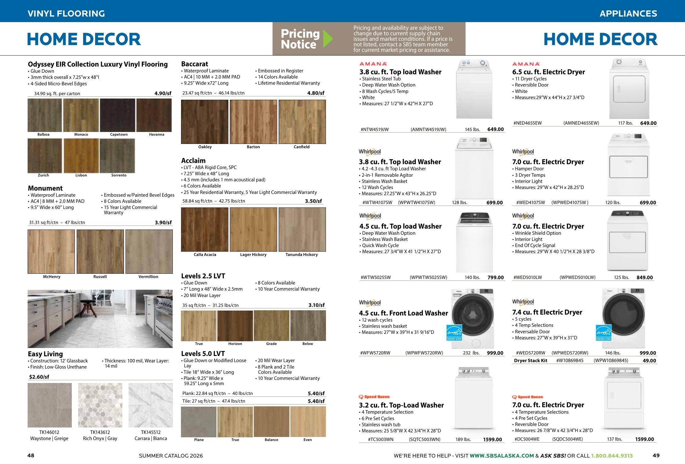 Spenard Builders Supply Summer Catalog Weekly Ad April 1 - September 30, 2026