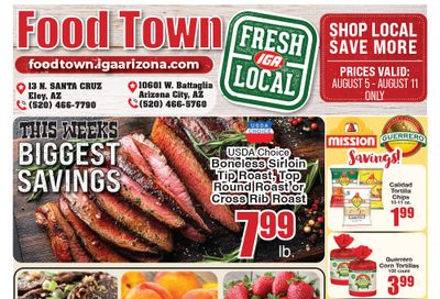 Food Town IGA Weekly Ad August 5 - 11, 2026