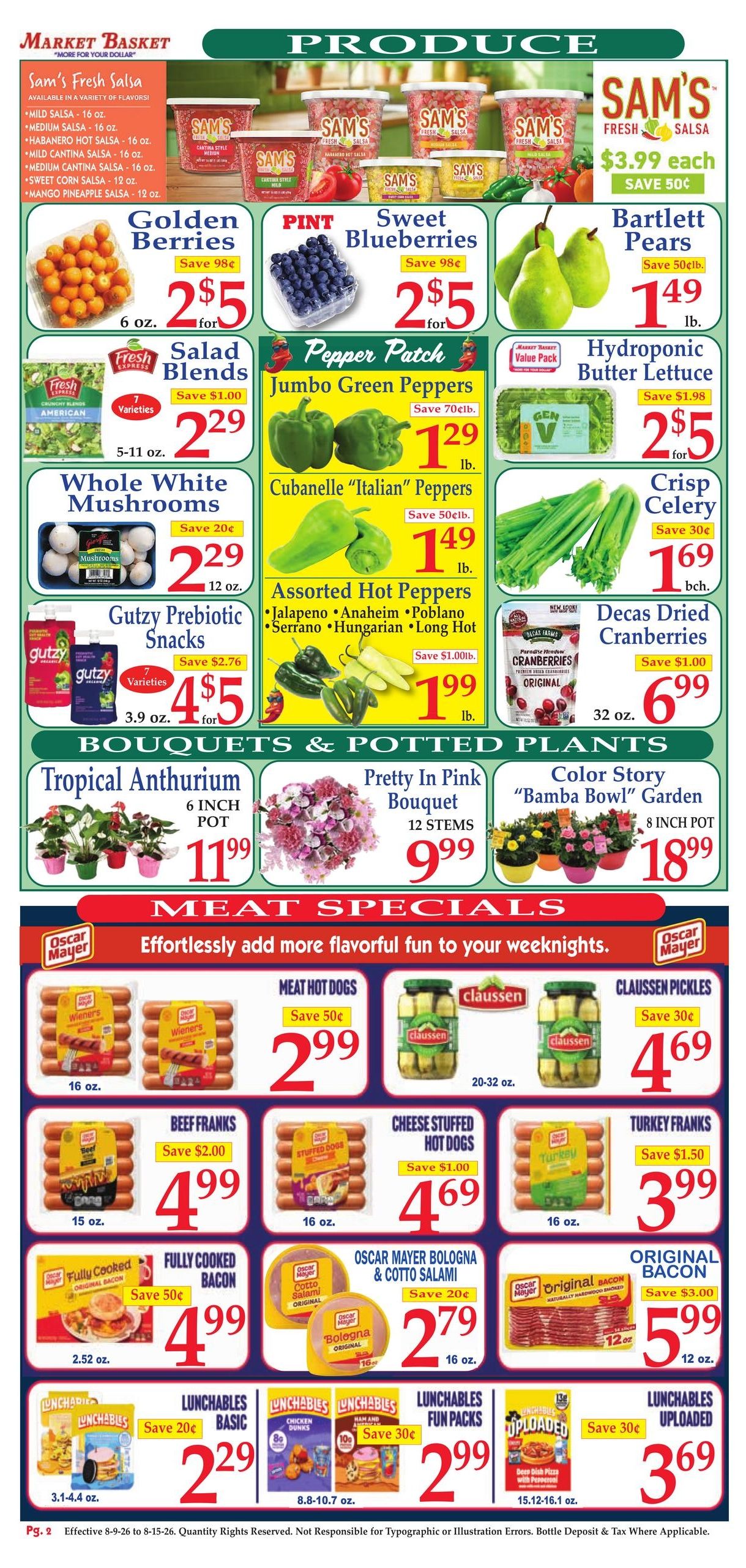 Demoulas Market Basket (MA, NH, RI) Weekly Ad August 9 - 15, 2026