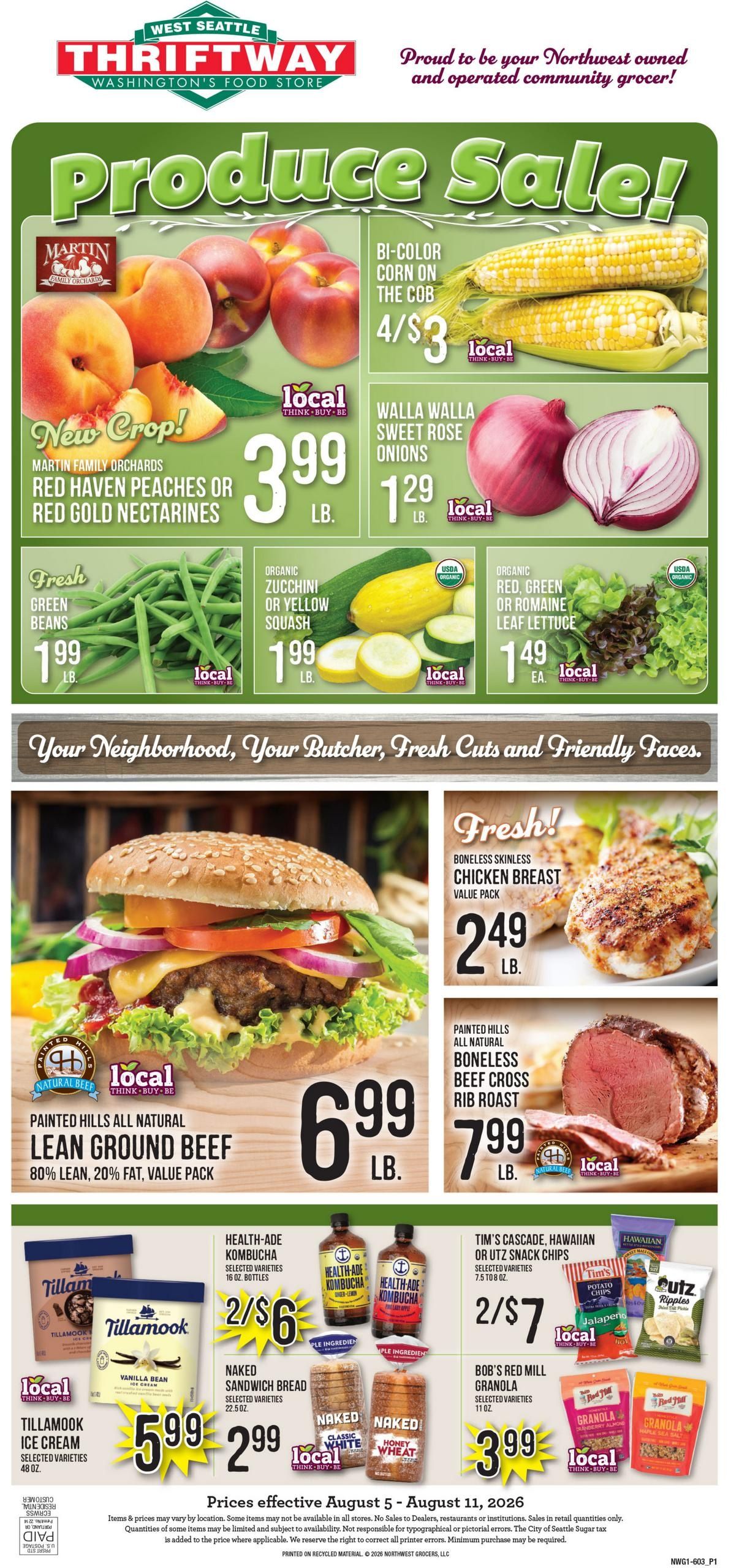 West Seattle Thriftway (Seattle Area, WA) Weekly Ad August 5 - 11, 2026
