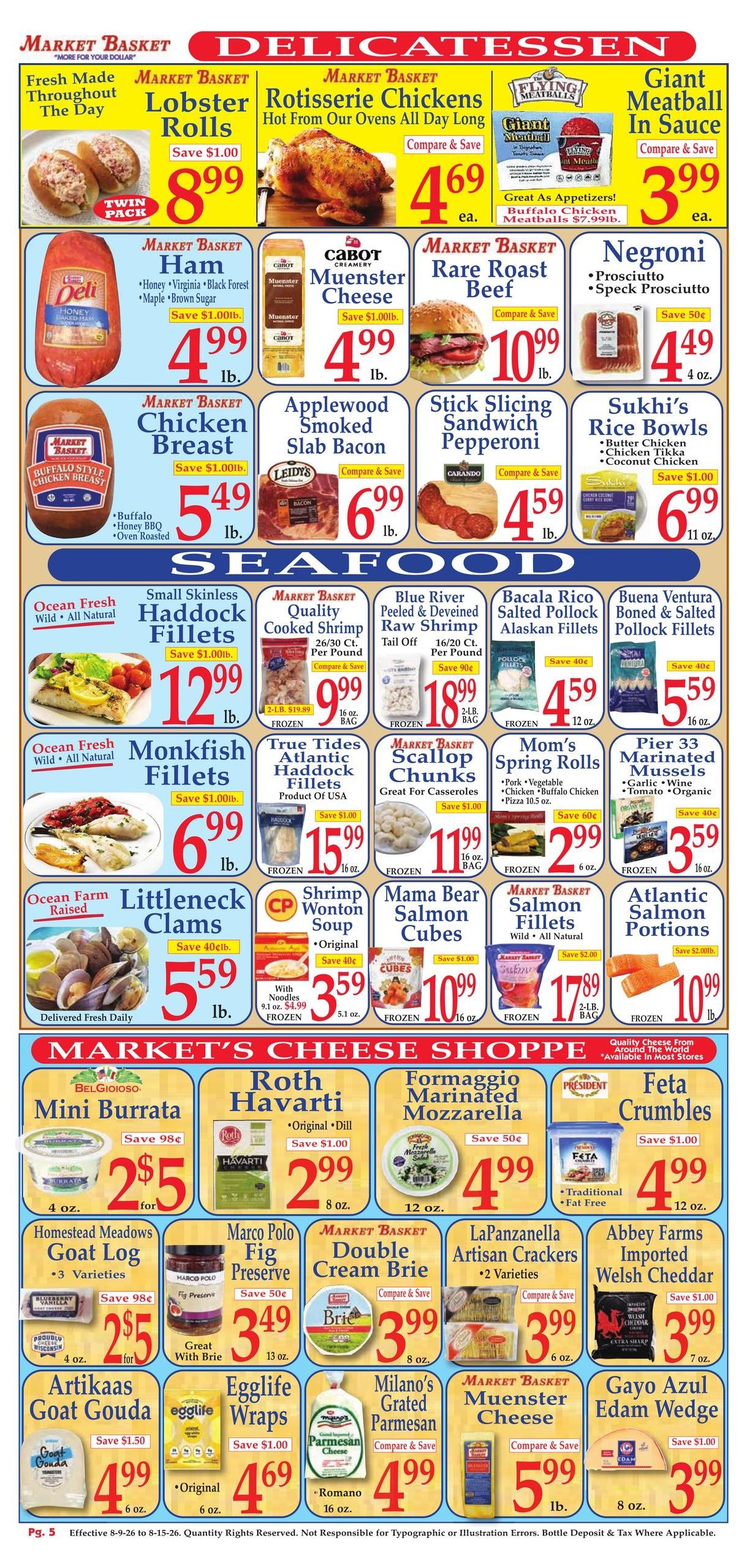 Market Basket Weekly Ad August 9 - 15, 2026