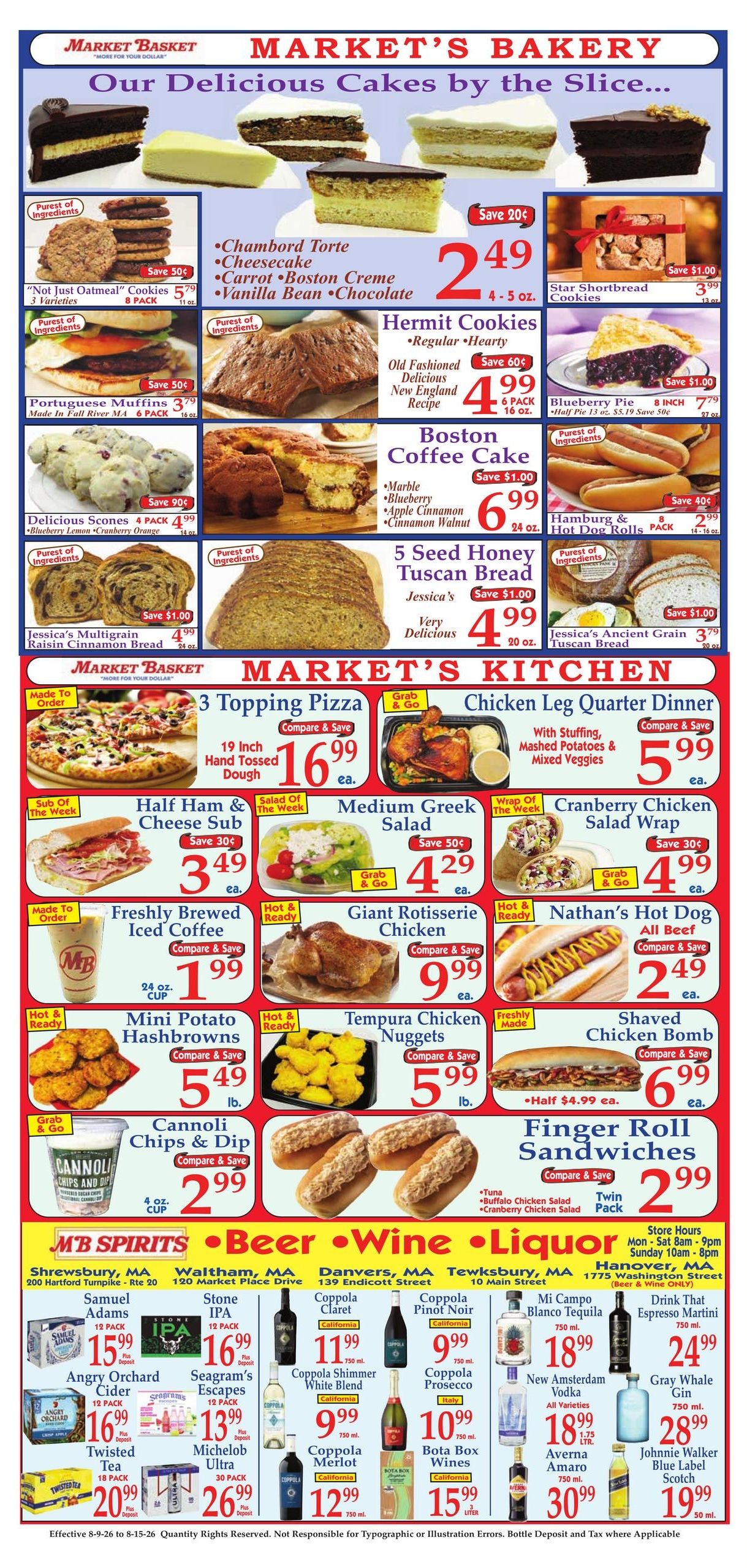Market Basket Weekly Ad August 9 - 15, 2026