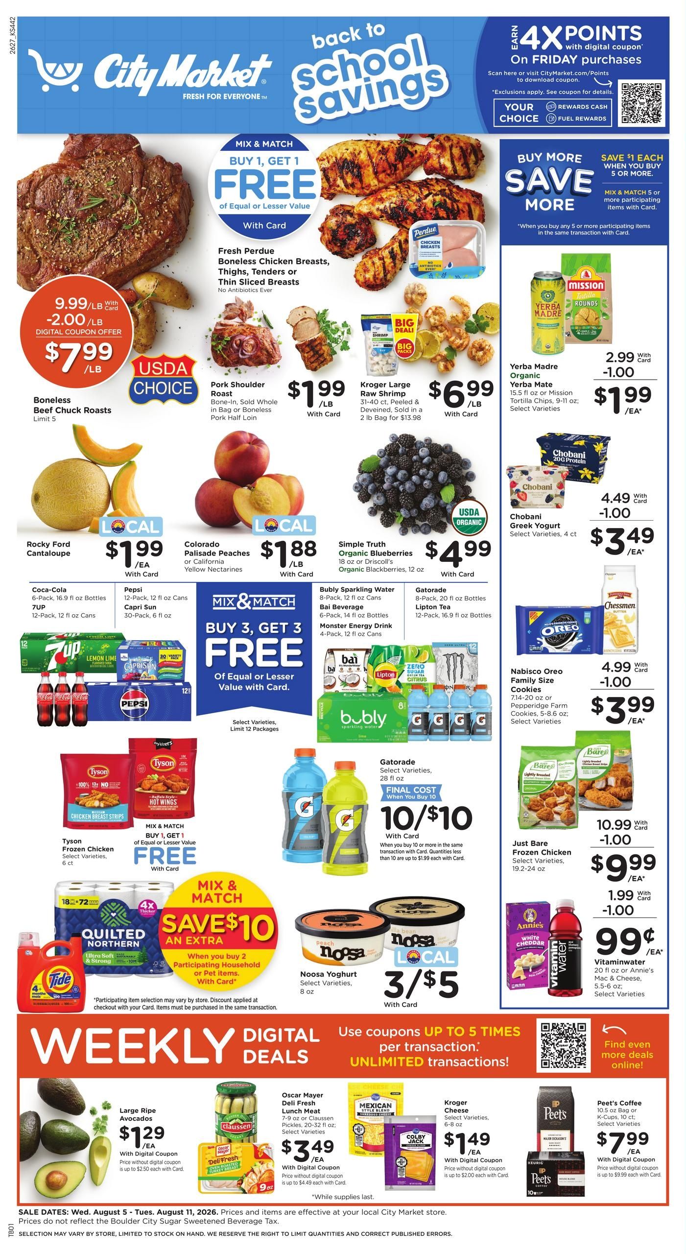City Market (Vail Area, CO) Weekly Ad August 5 - 11, 2026