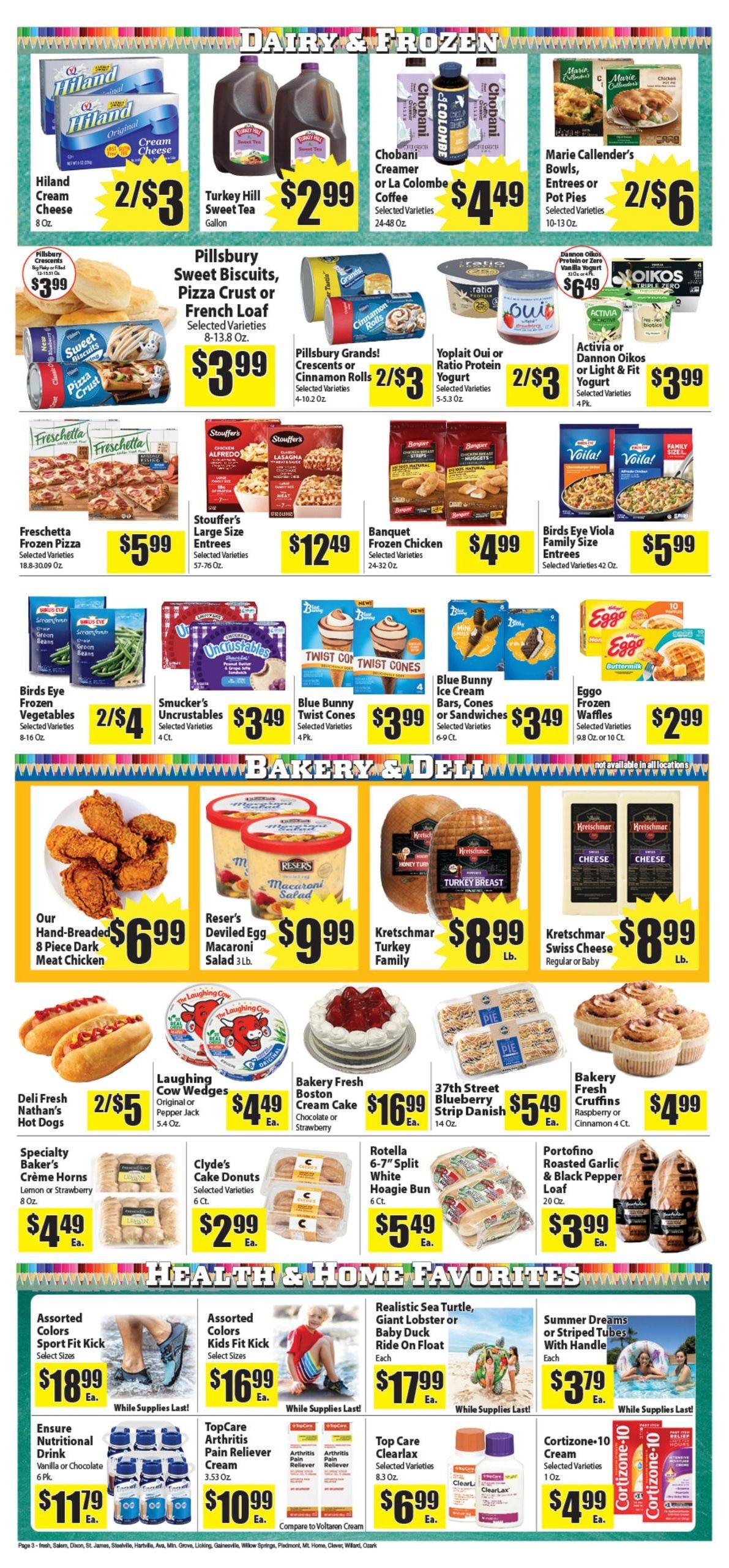 Town & Country Supermarket (Lead Hill–Diamond City Area, AR) Weekly Ad August 5 - 11, 2026