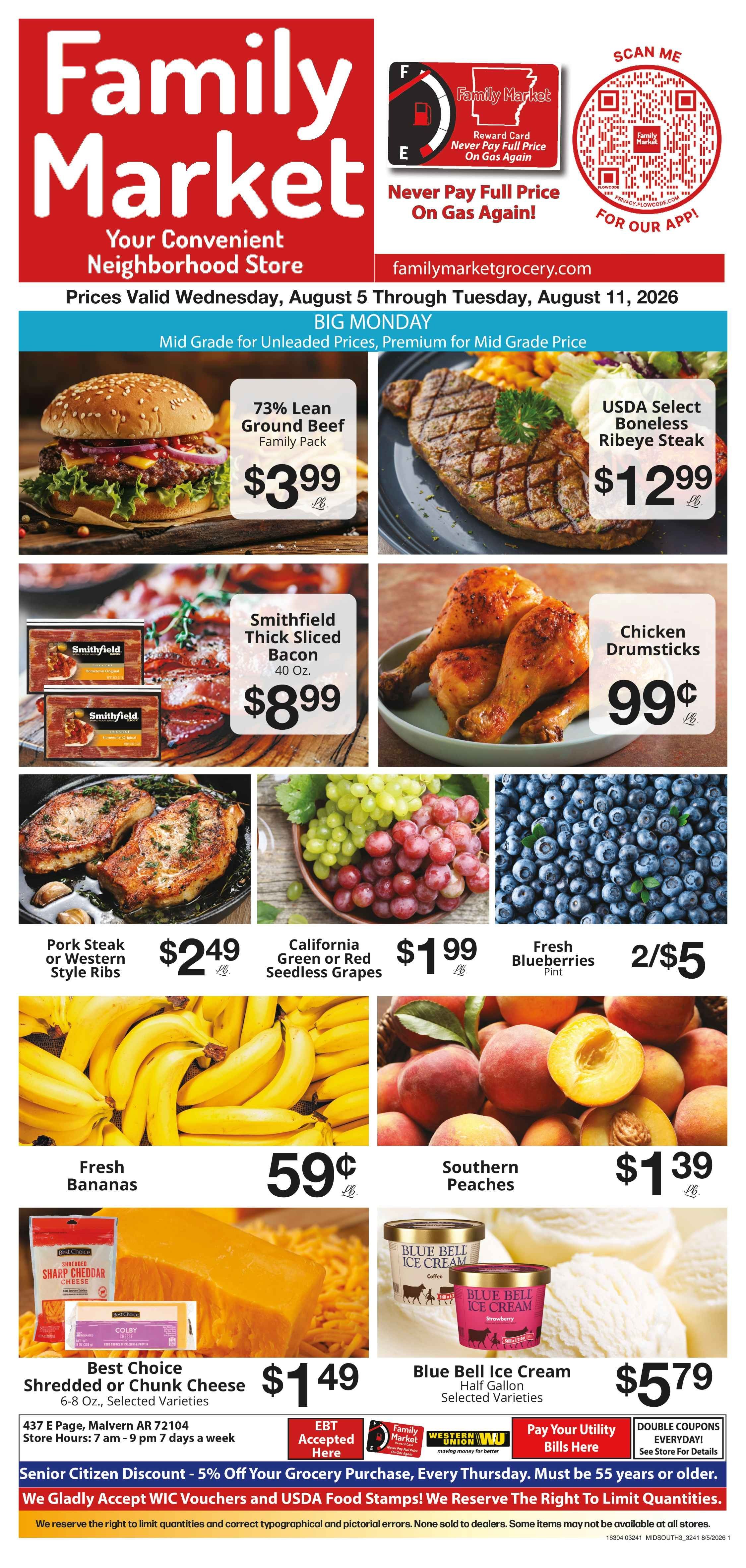 Family Market (Malvern, AR) Weekly Ad August 5 - 11, 2026