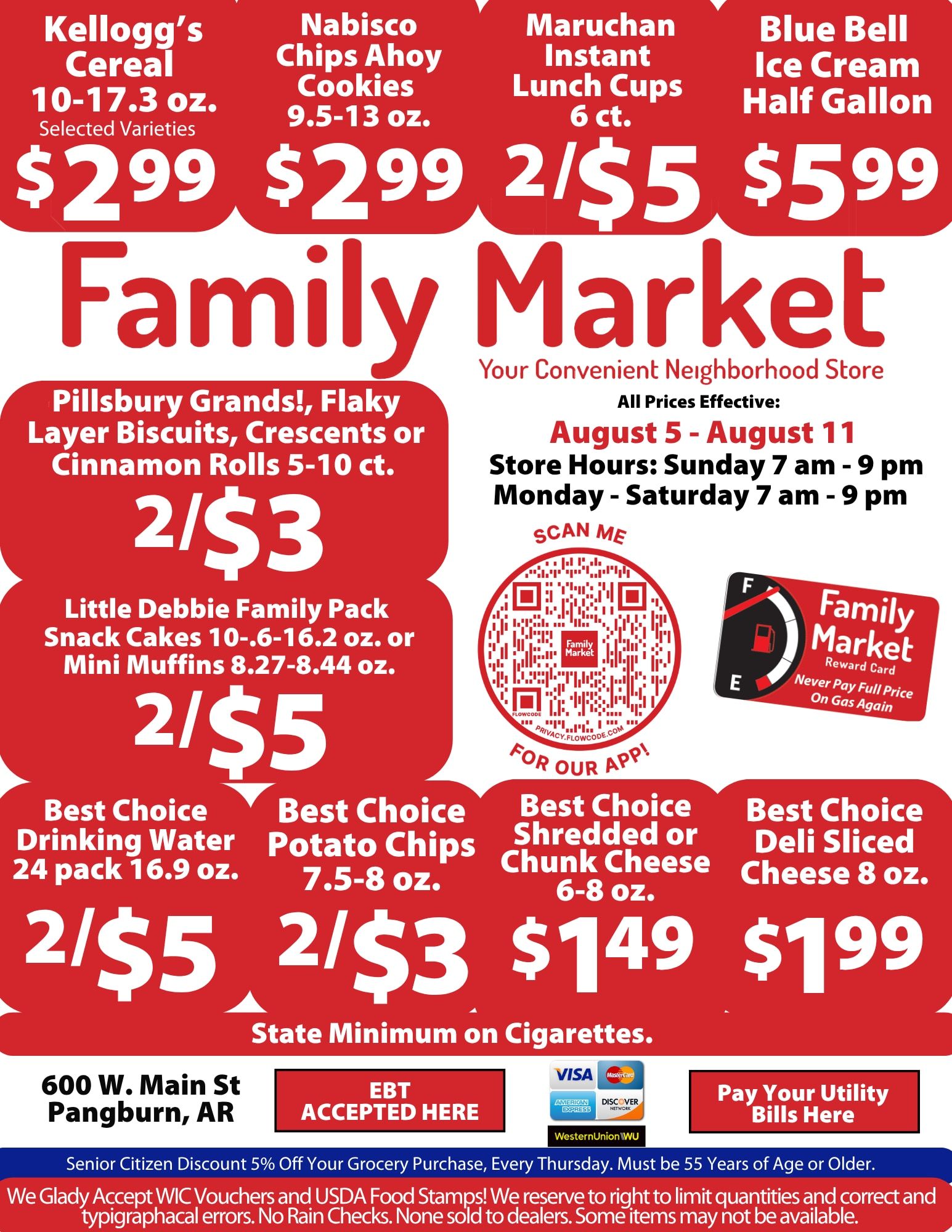 Family Market (Pangburn, AR) Weekly Ad August 5 - 11, 2026