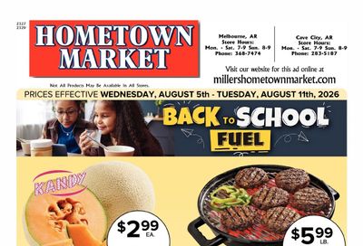 Miller's Hometown Market Weekly Ad August 5 - 11, 2026