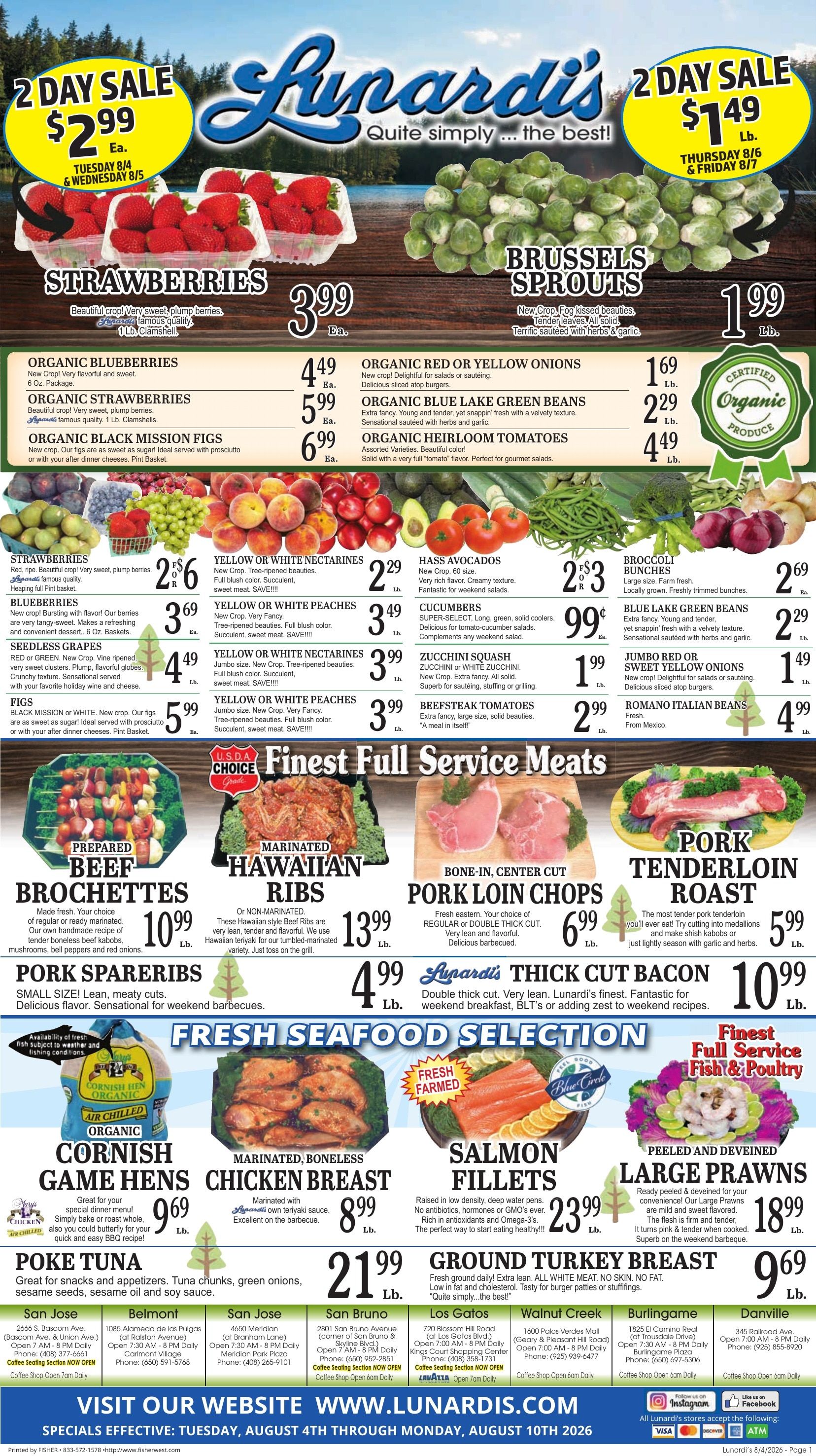 Lunardi's Markets Weekly Ad August 4 - 10, 2026