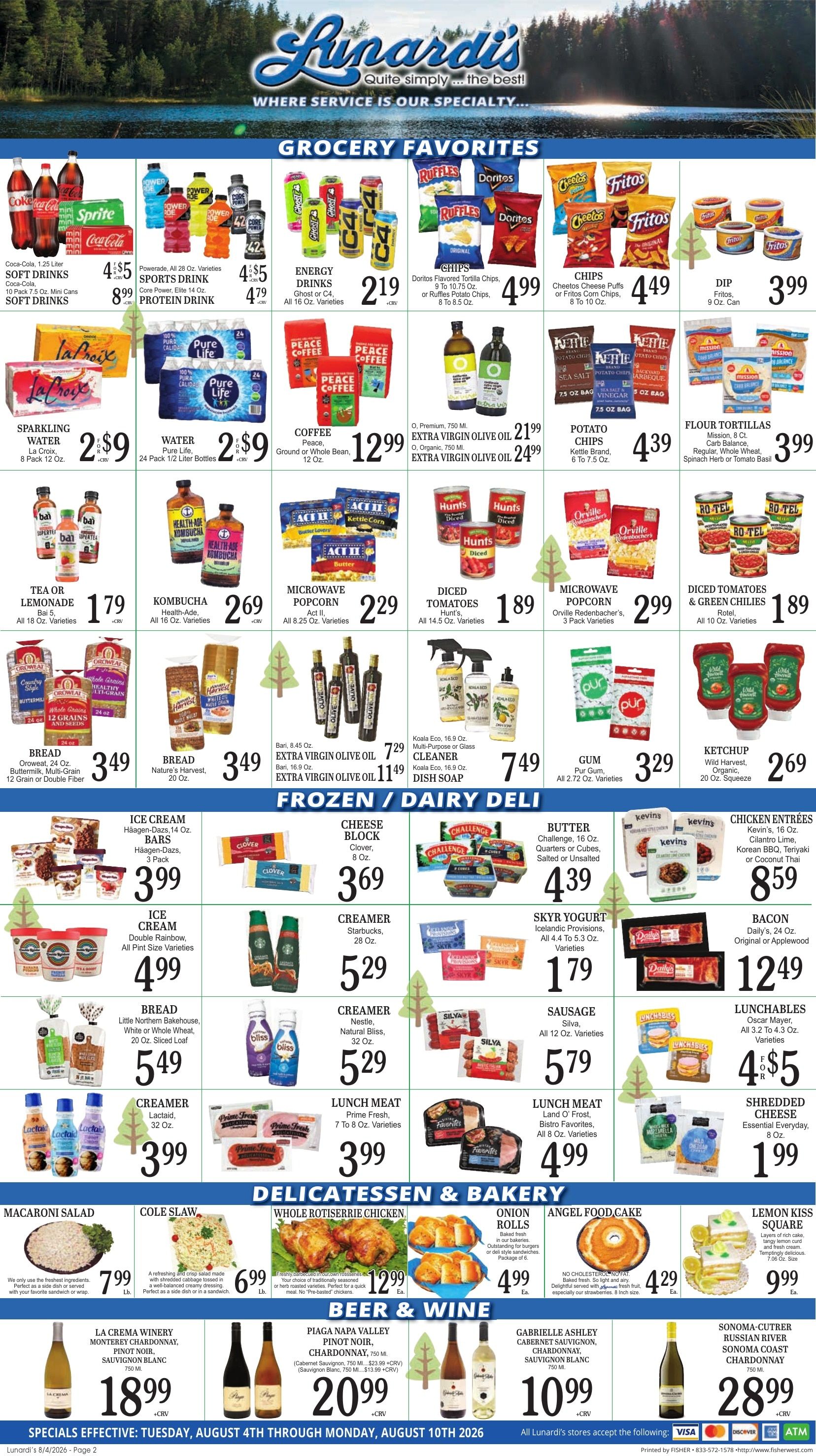 Lunardi's Markets Weekly Ad August 4 - 10, 2026