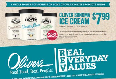 Oliver's Market Real Everyday Values Weekly Ad July 3 - October 1, 2026