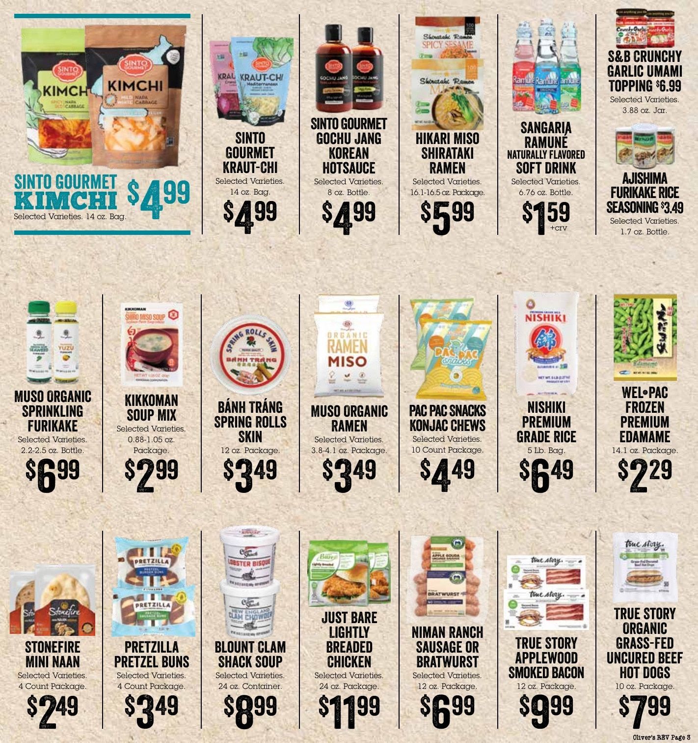 Oliver's Market Real Everyday Values Weekly Ad July 3 - October 1, 2026