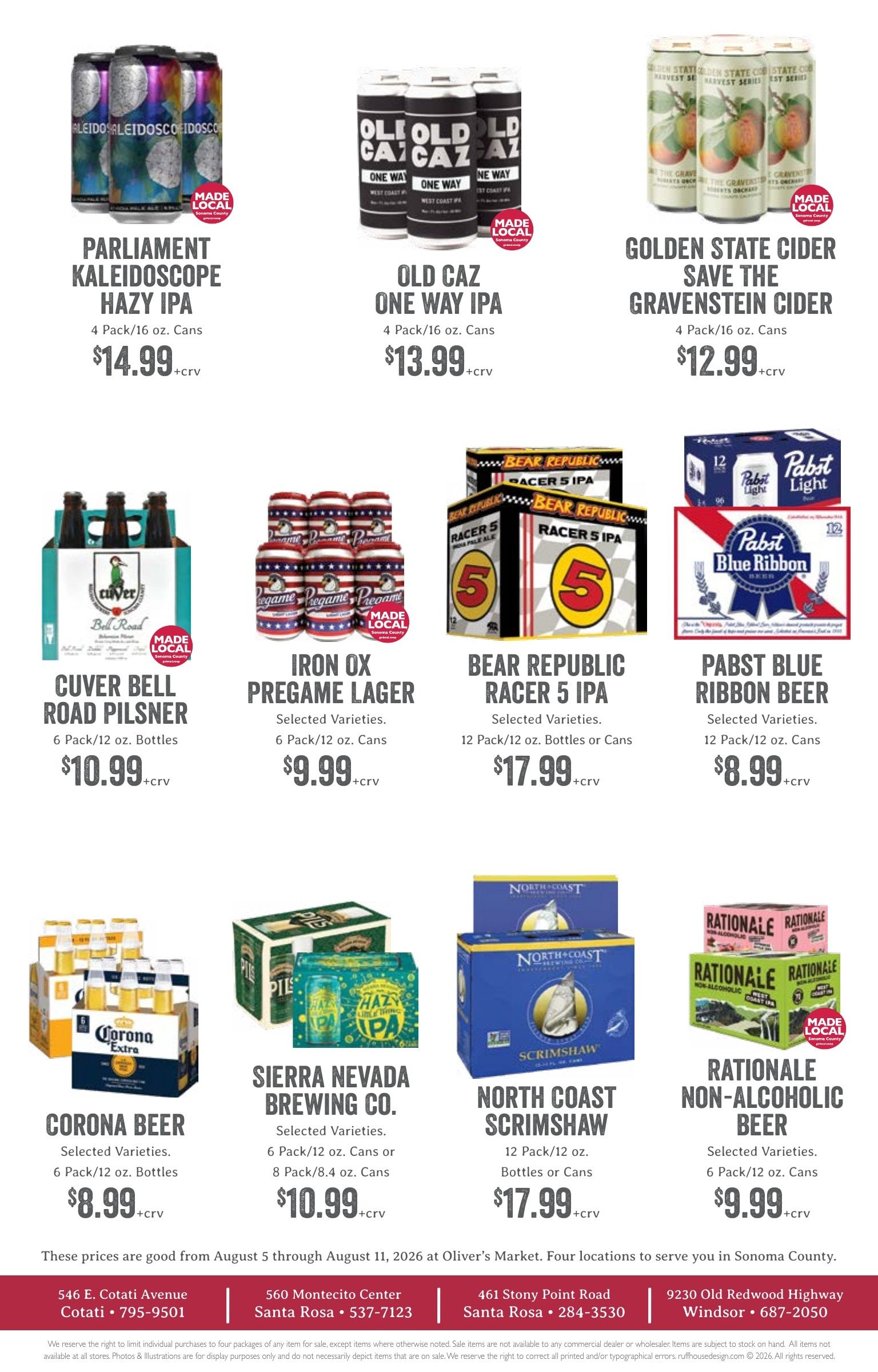 Oliver's Market Weekly Ad August 5 - 11, 2026