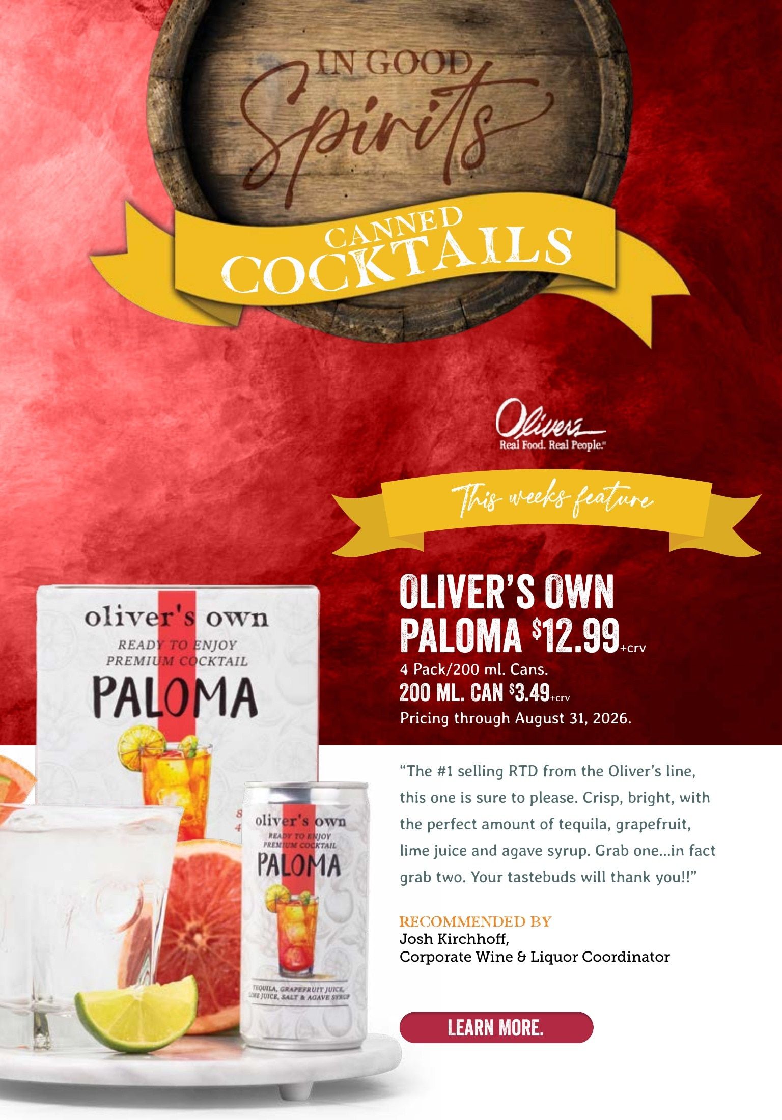 Oliver's Market Weekly Ad August 5 - 11, 2026