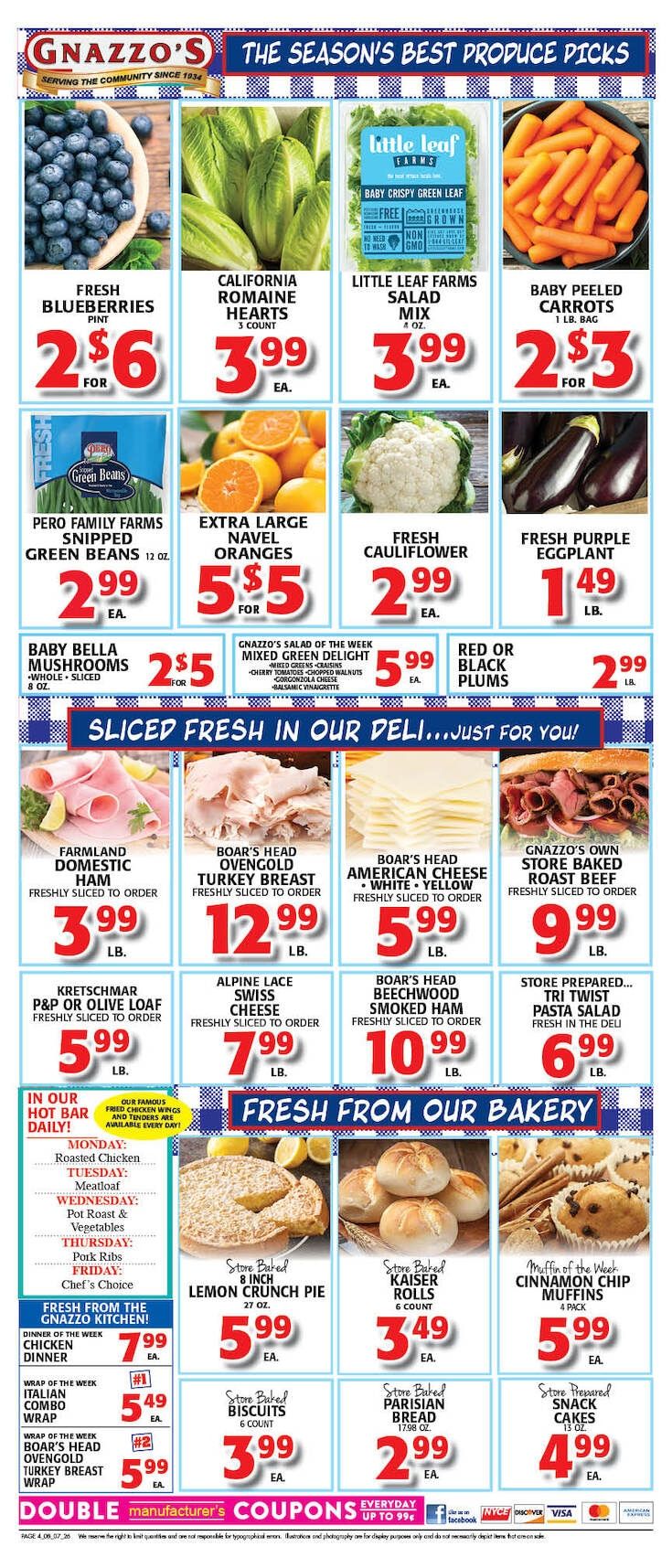 Gnazzo's Food Center Weekly Ad August 7 - 13, 2026