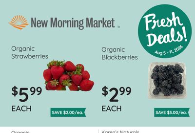 New Morning Market Monthly Sales Weekly Ad August 5 - 18, 2026