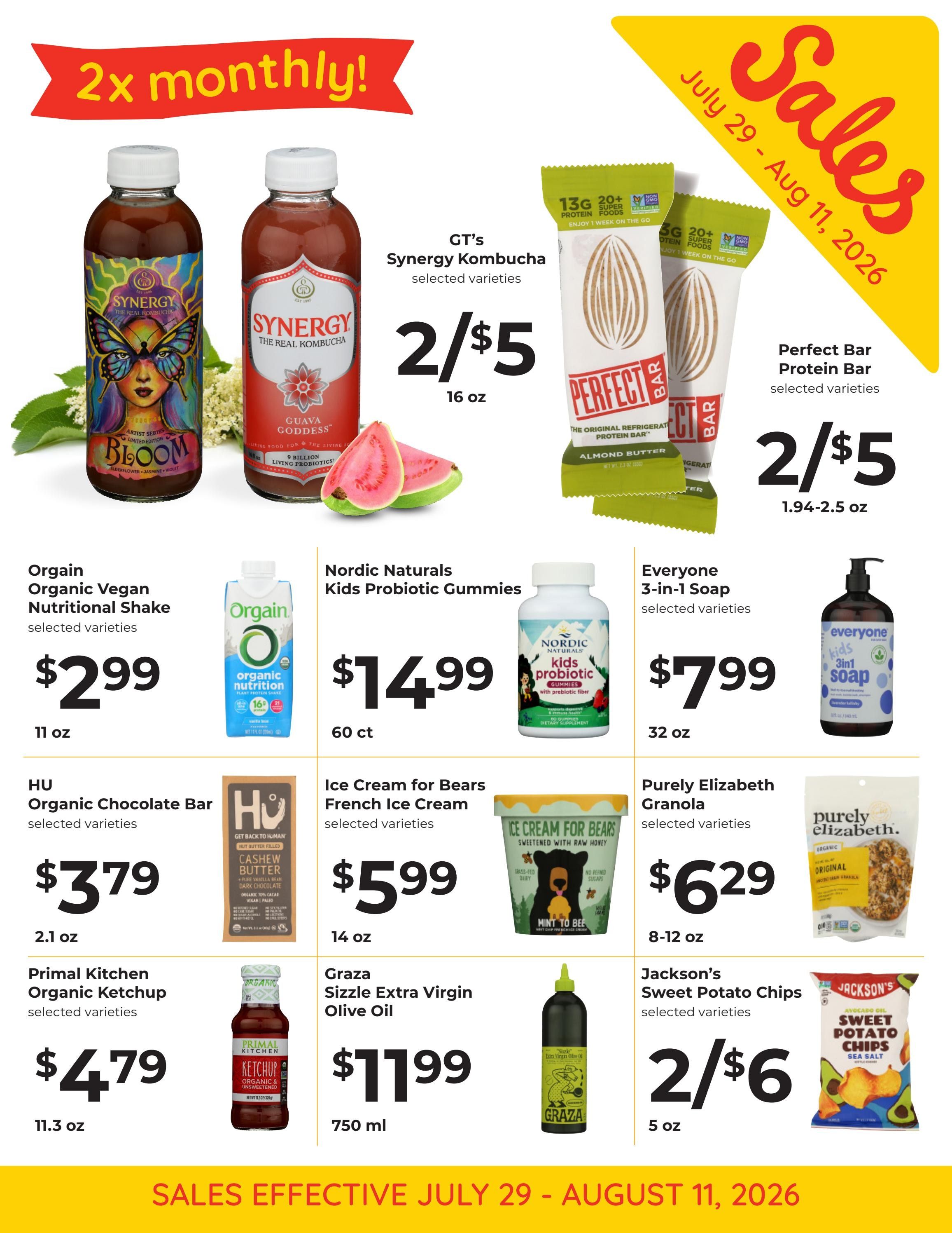 New Morning Market Monthly Sales Weekly Ad August 5 - 18, 2026