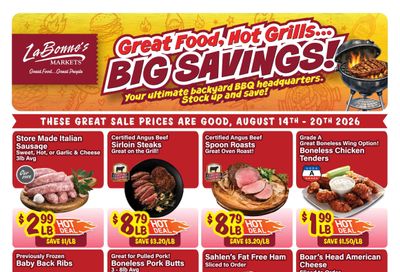 LaBonne's Markets Weekly Ad August 14 - 20, 2026