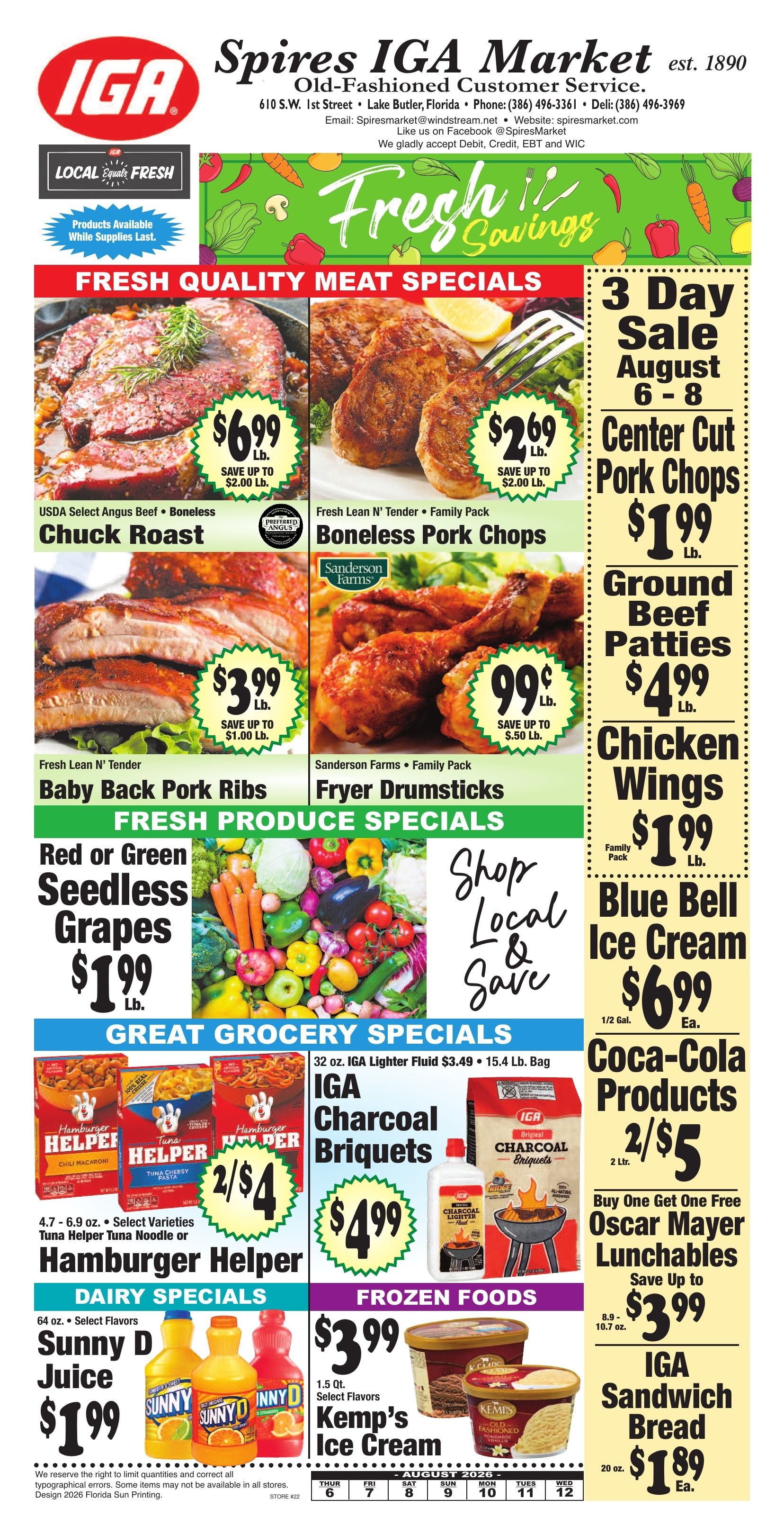 Spires IGA Weekly Ad August 5 - 11, 2026