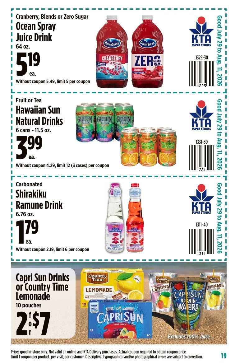 KTA Super Stores Coupon Book Weekly Ad July 29 - August 11, 2026